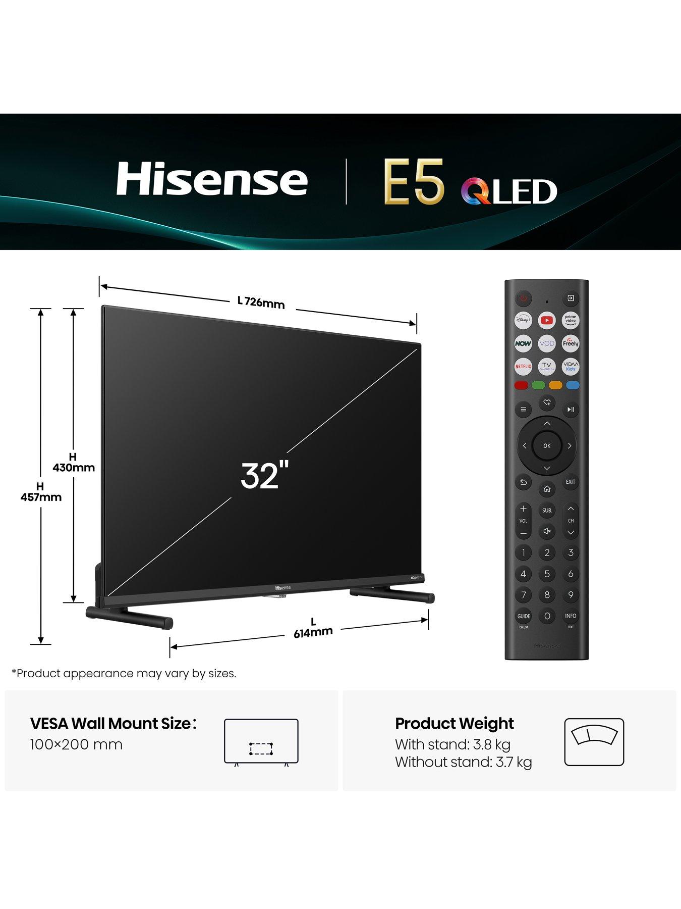 Image 6 of 7 of Hisense 32" 32E5QTUK QLED FHD Smart TV with Freely