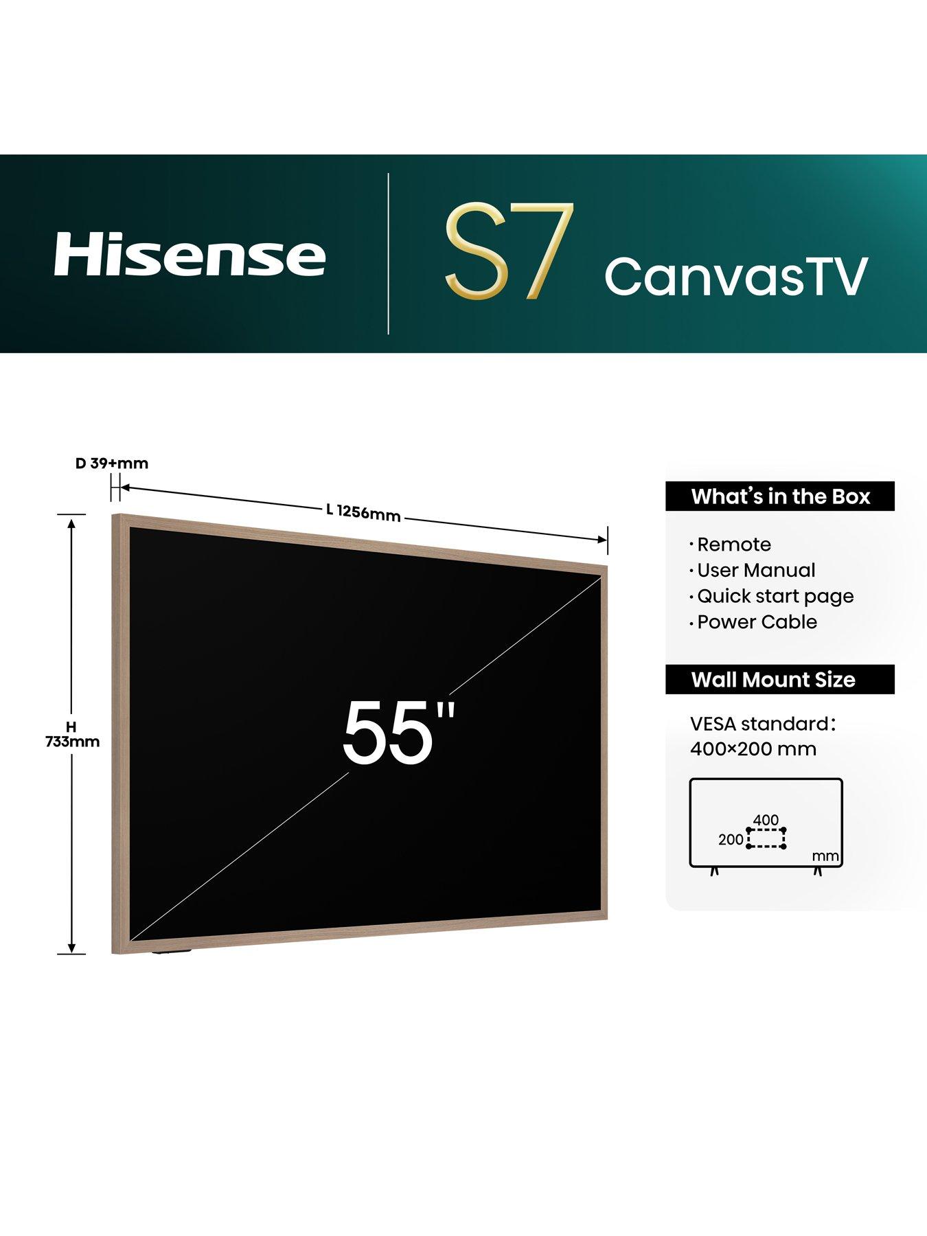 Image 5 of 6 of Hisense Hisense 55" 55S7NQTUK Canvas TV with Freely &amp; ArtMode