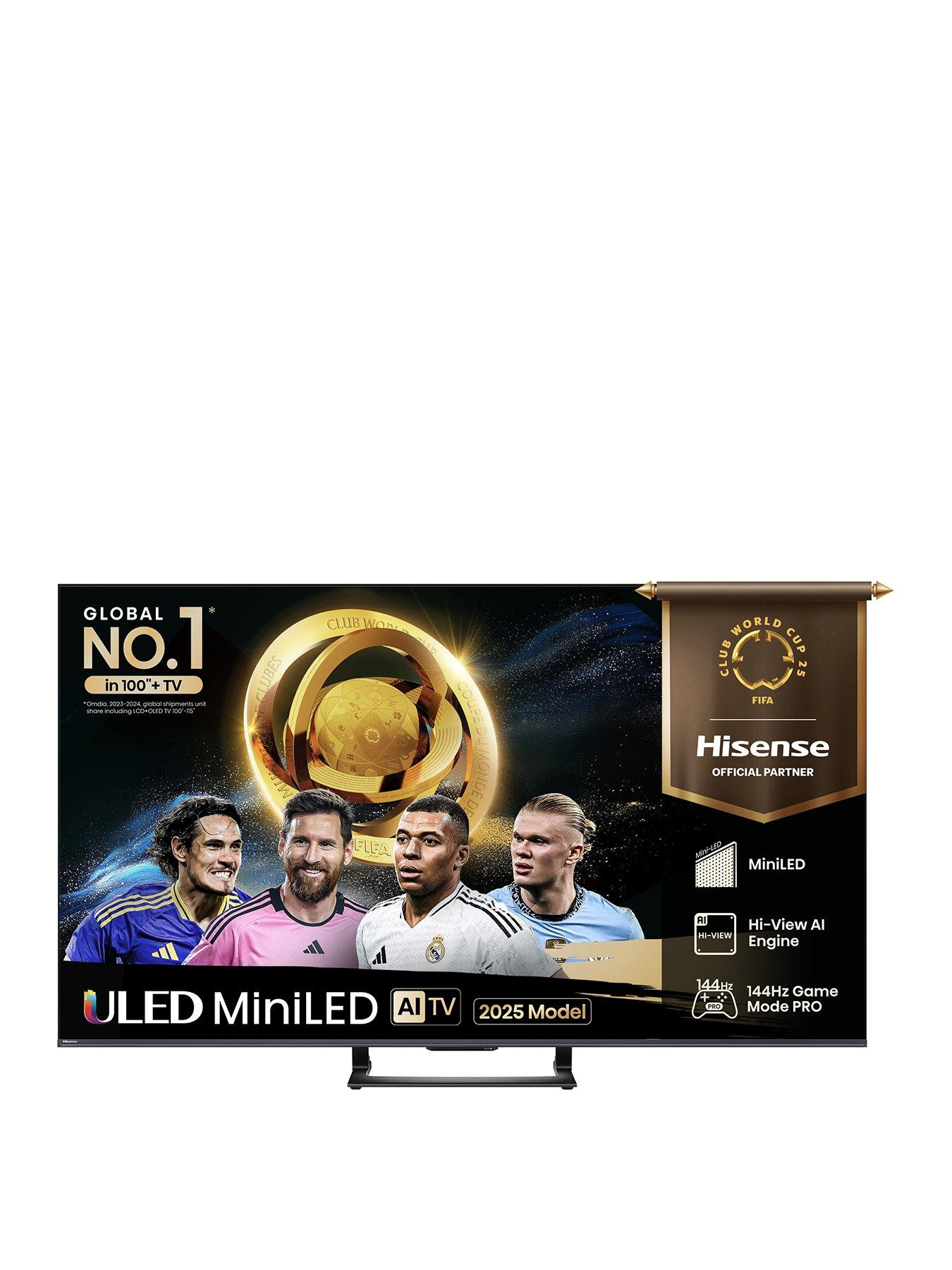 Image 1 of 7 of Hisense Hisense 50" U7QTUK MiniLED QLED 144Hz Smart AI TV with Freely