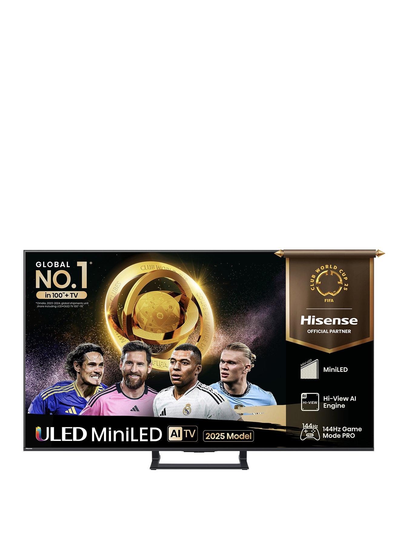 undefined Hisense 75" 75E8QTUK MiniLED 144Hz Smart AI TV with Freely