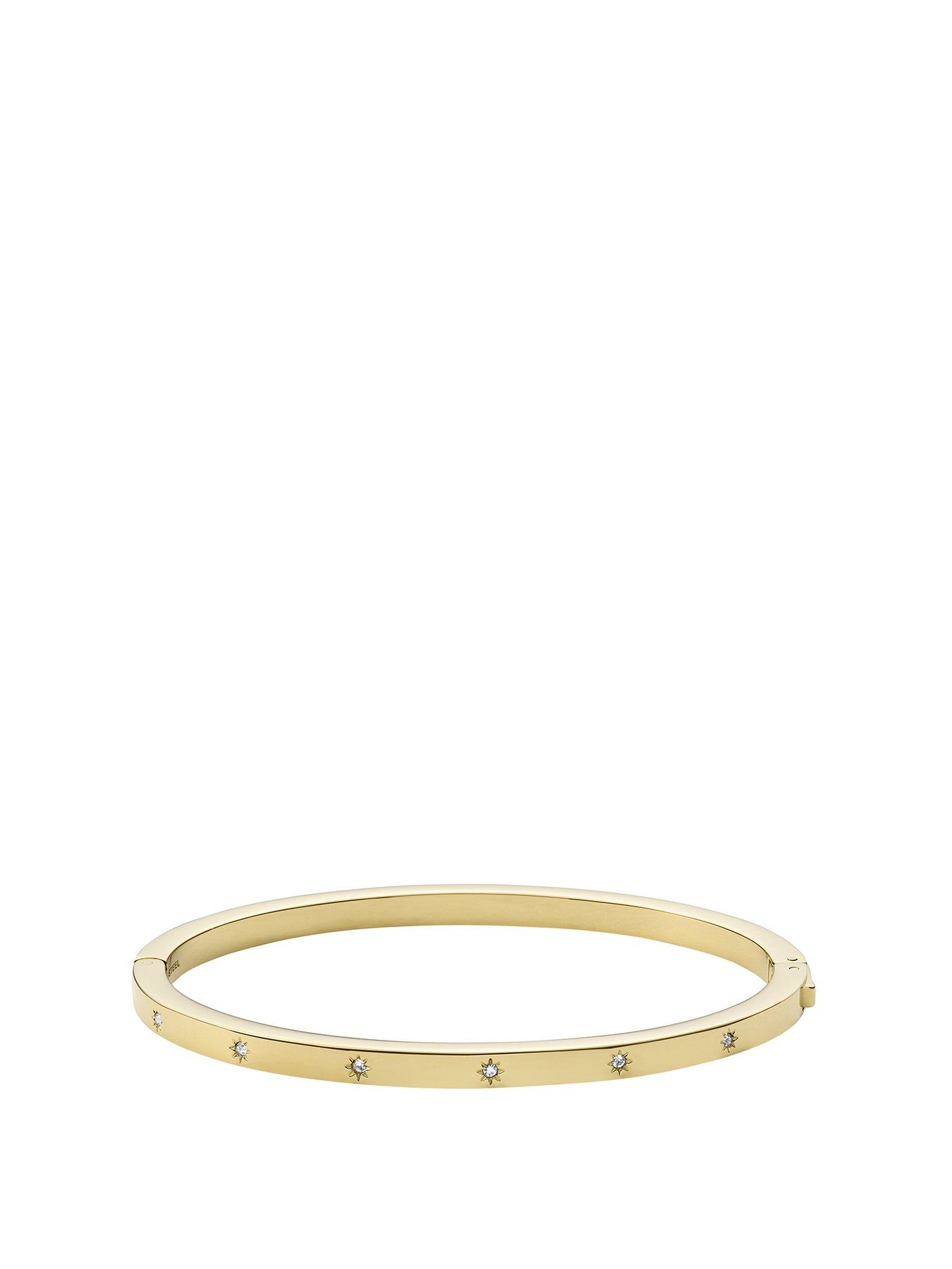 undefined Women's Sadie Shine Bright Gold Stainless Steel Cuff Bracelet, JF03872710