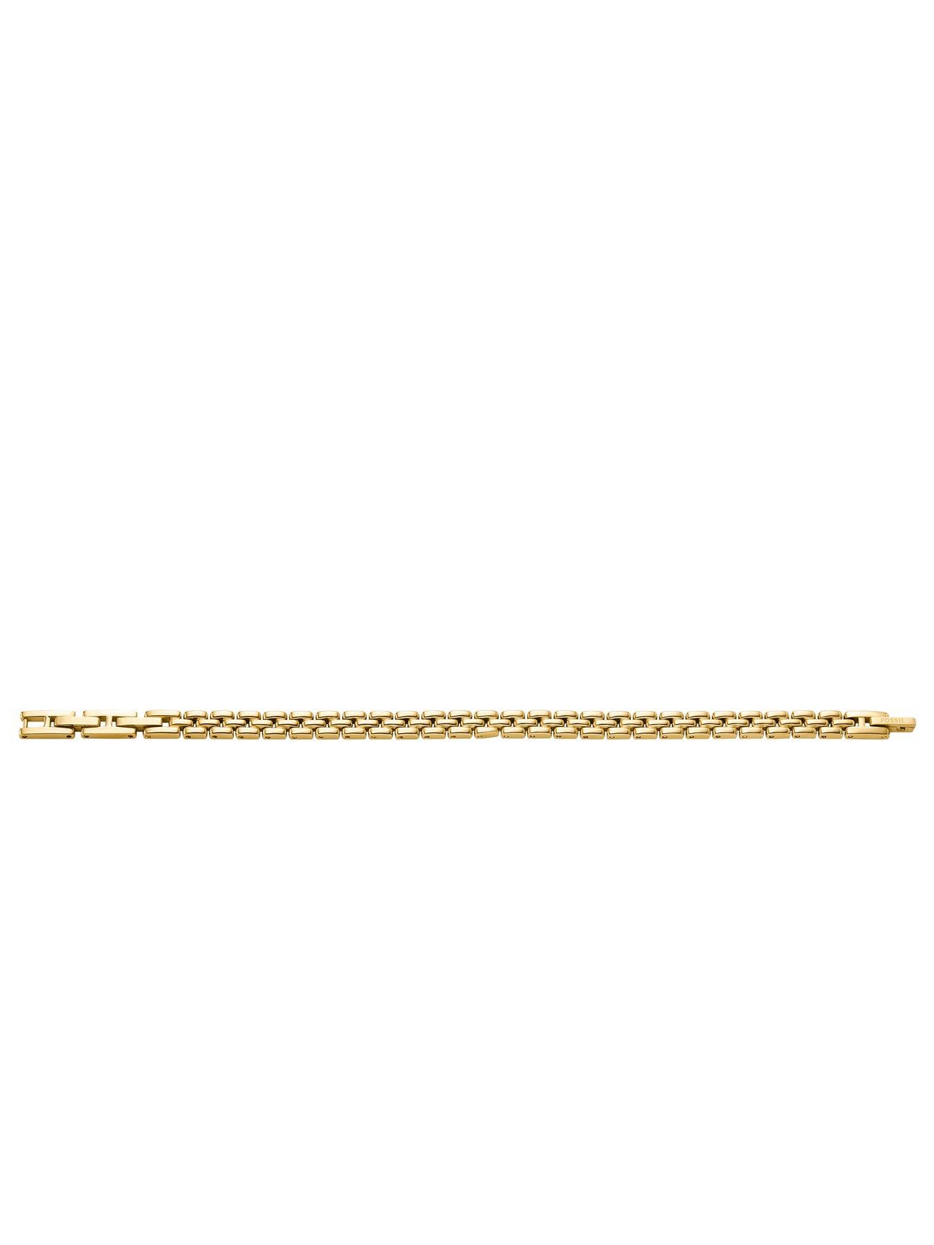  image of fossil-womens-arden-watch-links-gold-tone-stainless-steel-chain-bracelet-jf04901710