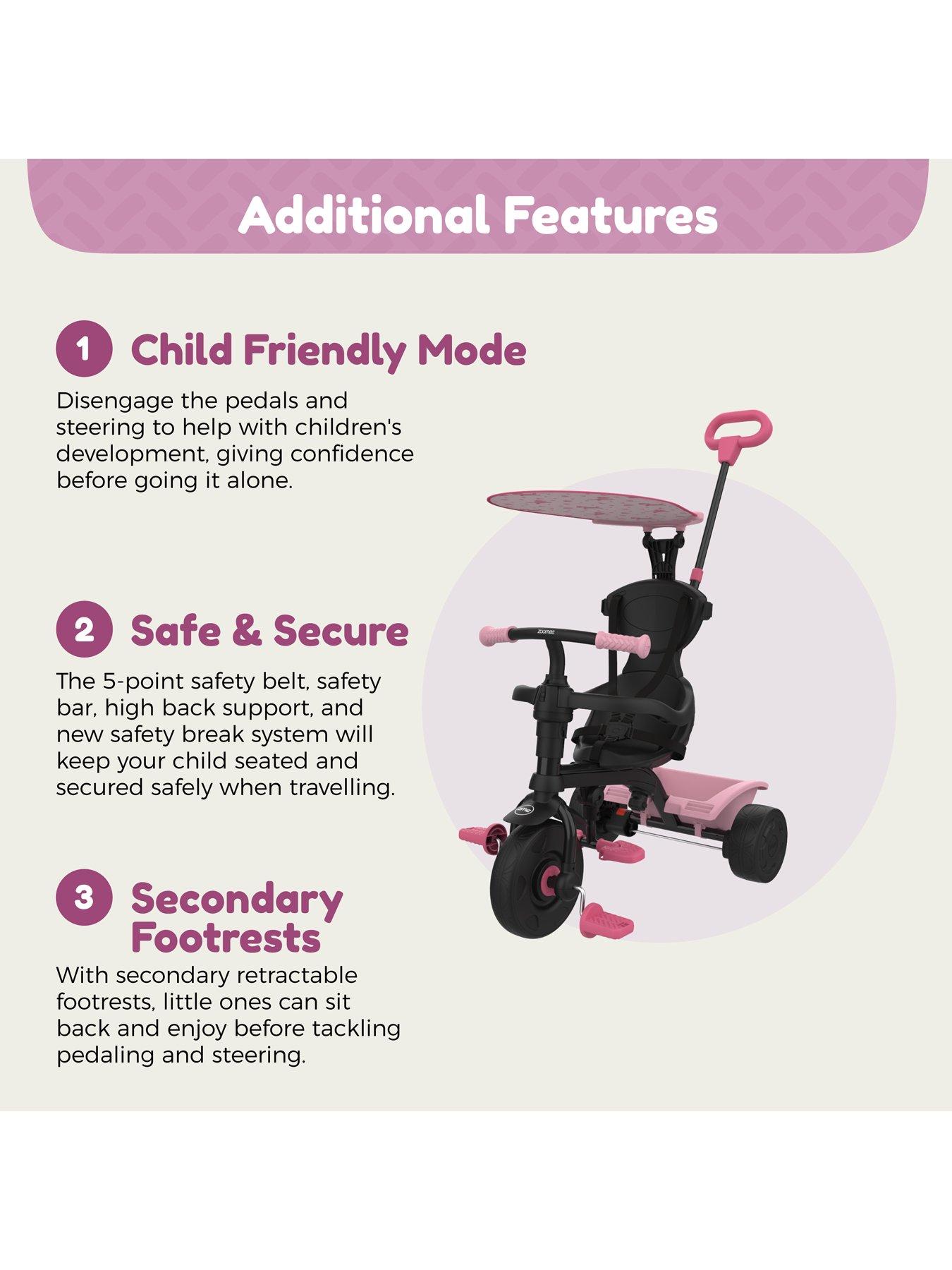  image of tp-zoomee-4-in-1-trike-unicorn-dream