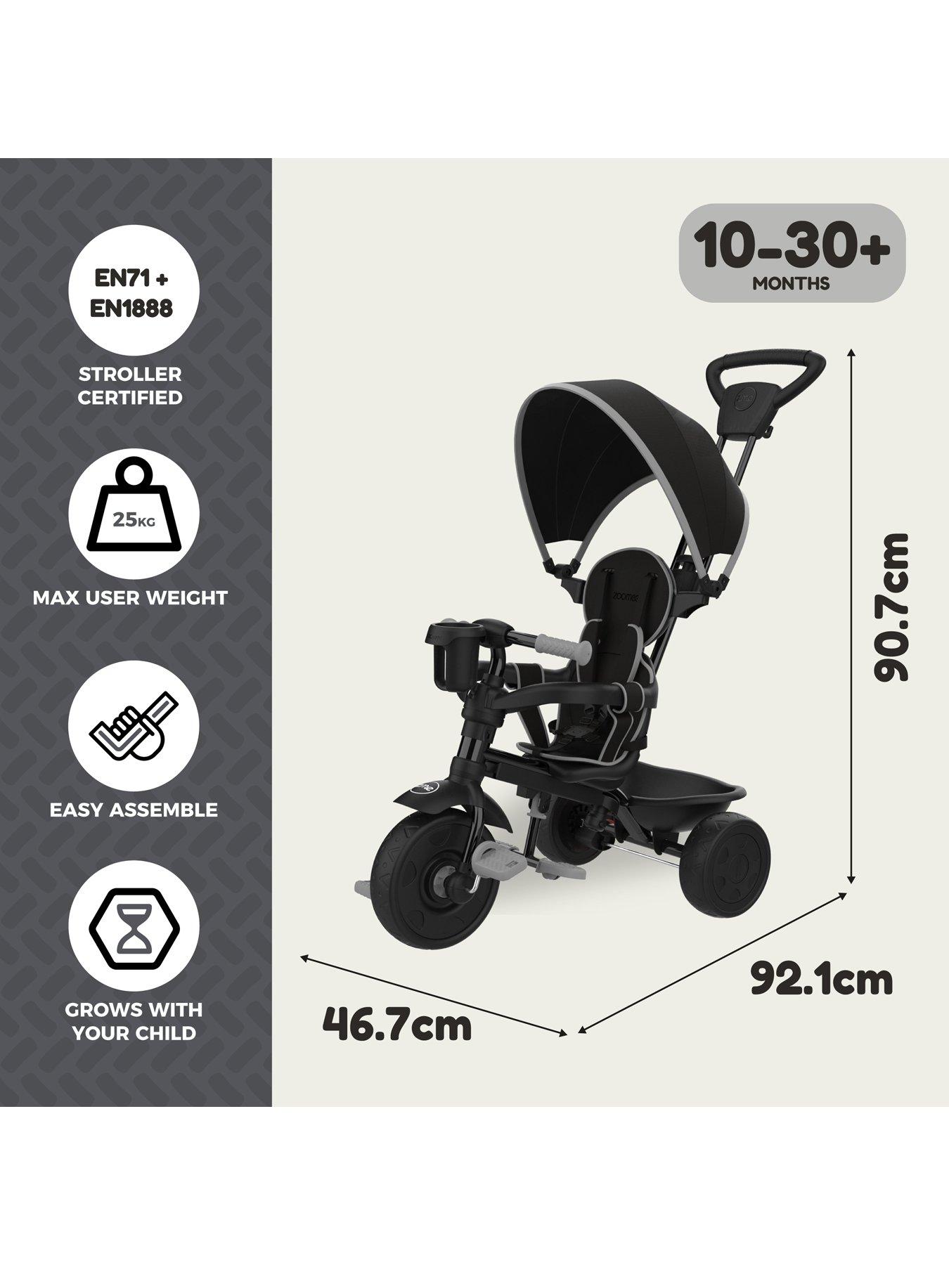  image of tp-zoomee-4-in-1-trike-deluxe--nbspgrey-storm