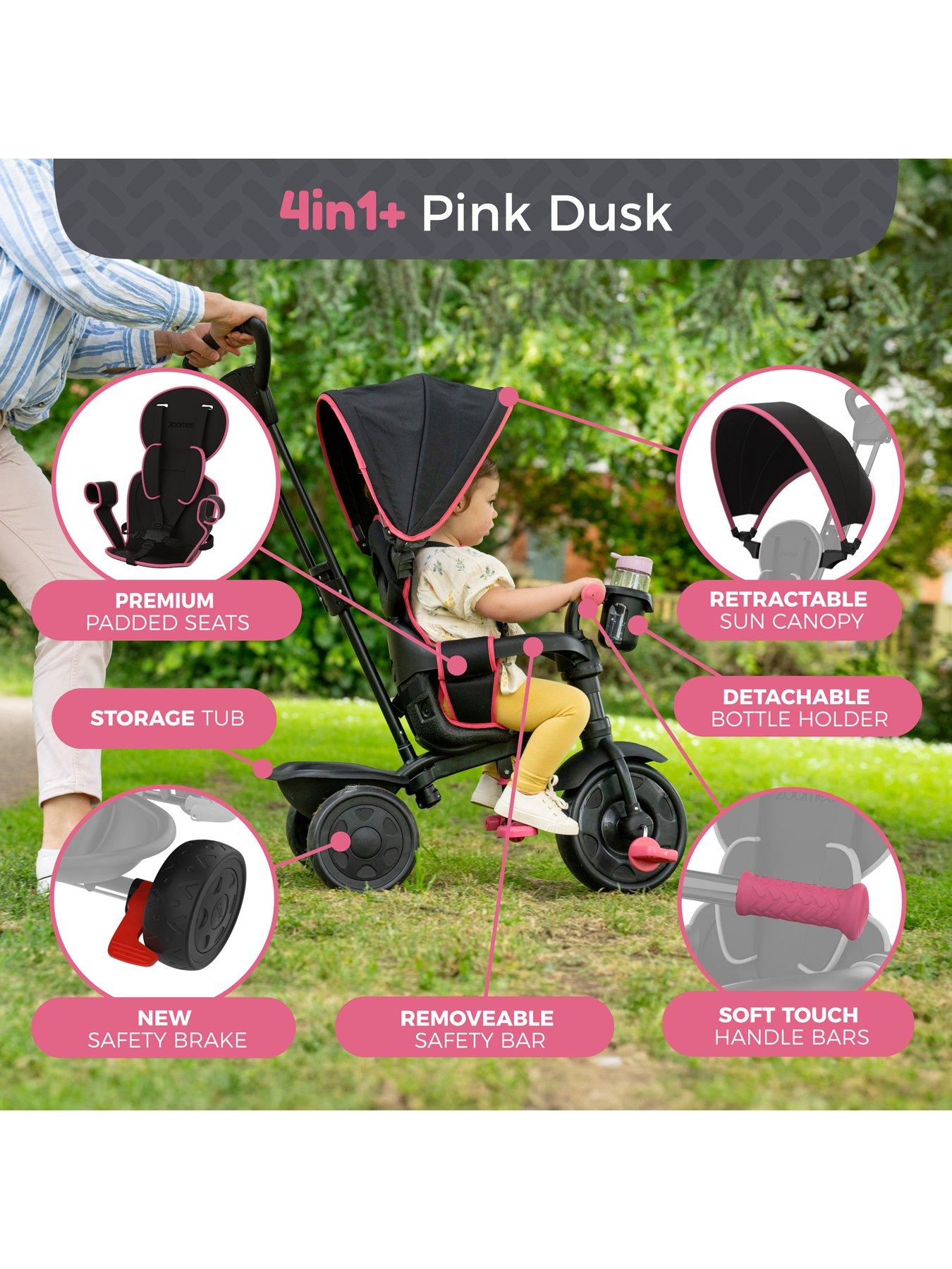 Image 4 of 8 of TP Zoomee 4-in-1 Trike Deluxe -&nbsp;Pink Dusk