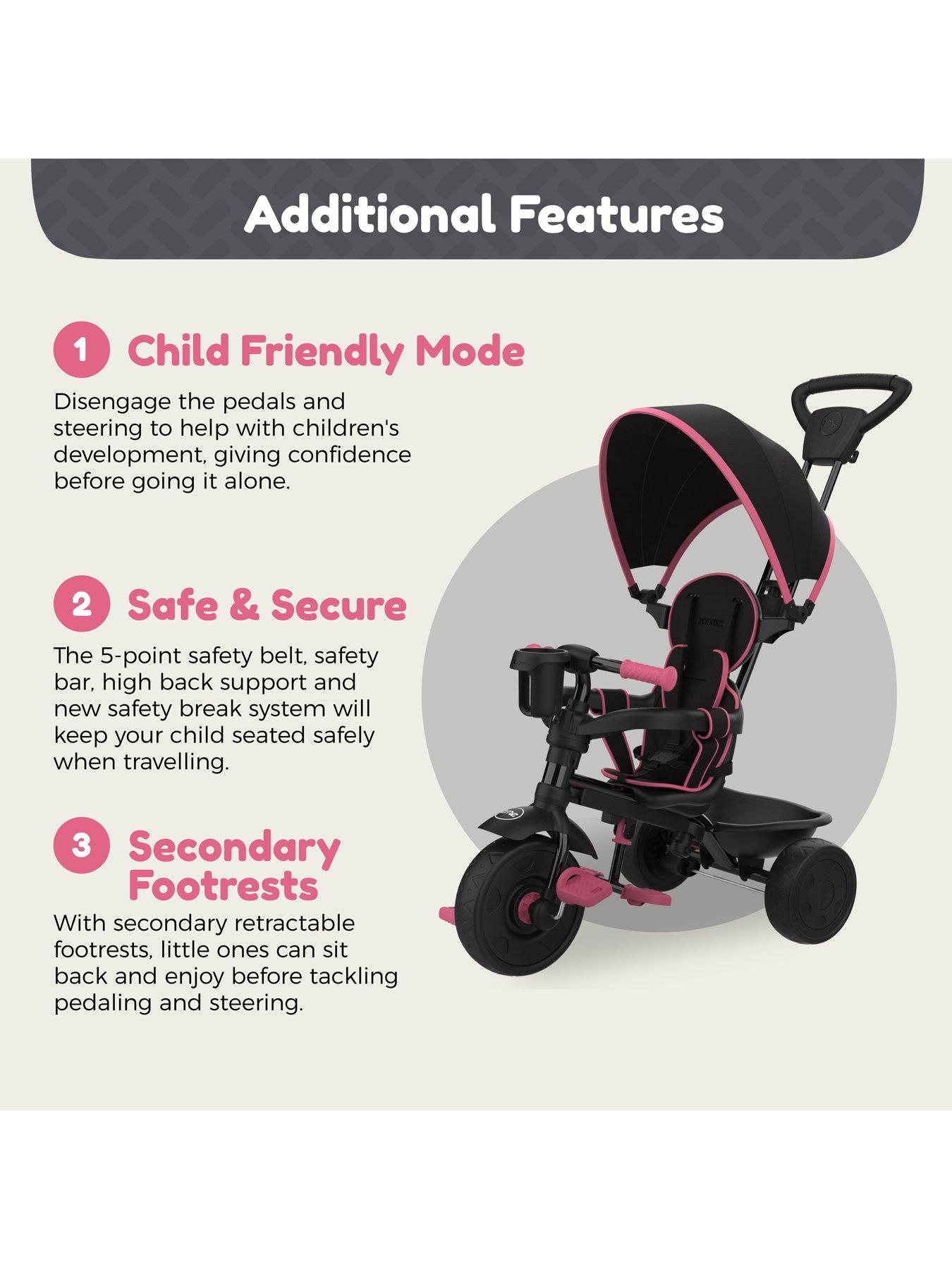  image of tp-zoomee-4-in-1-trike-deluxe--nbsppink-dusk