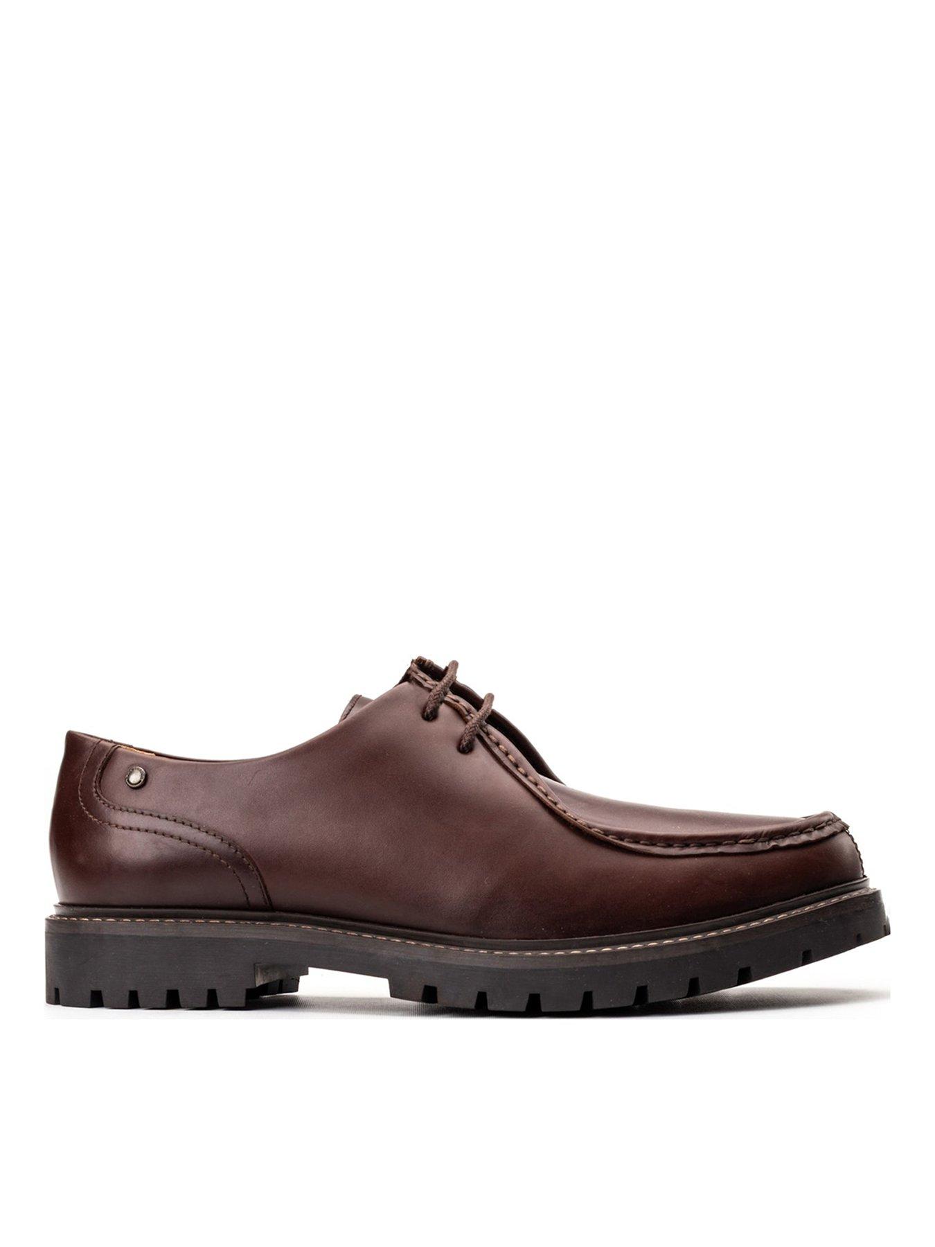  image of base-london-carbon-lace-up-shoe-brown