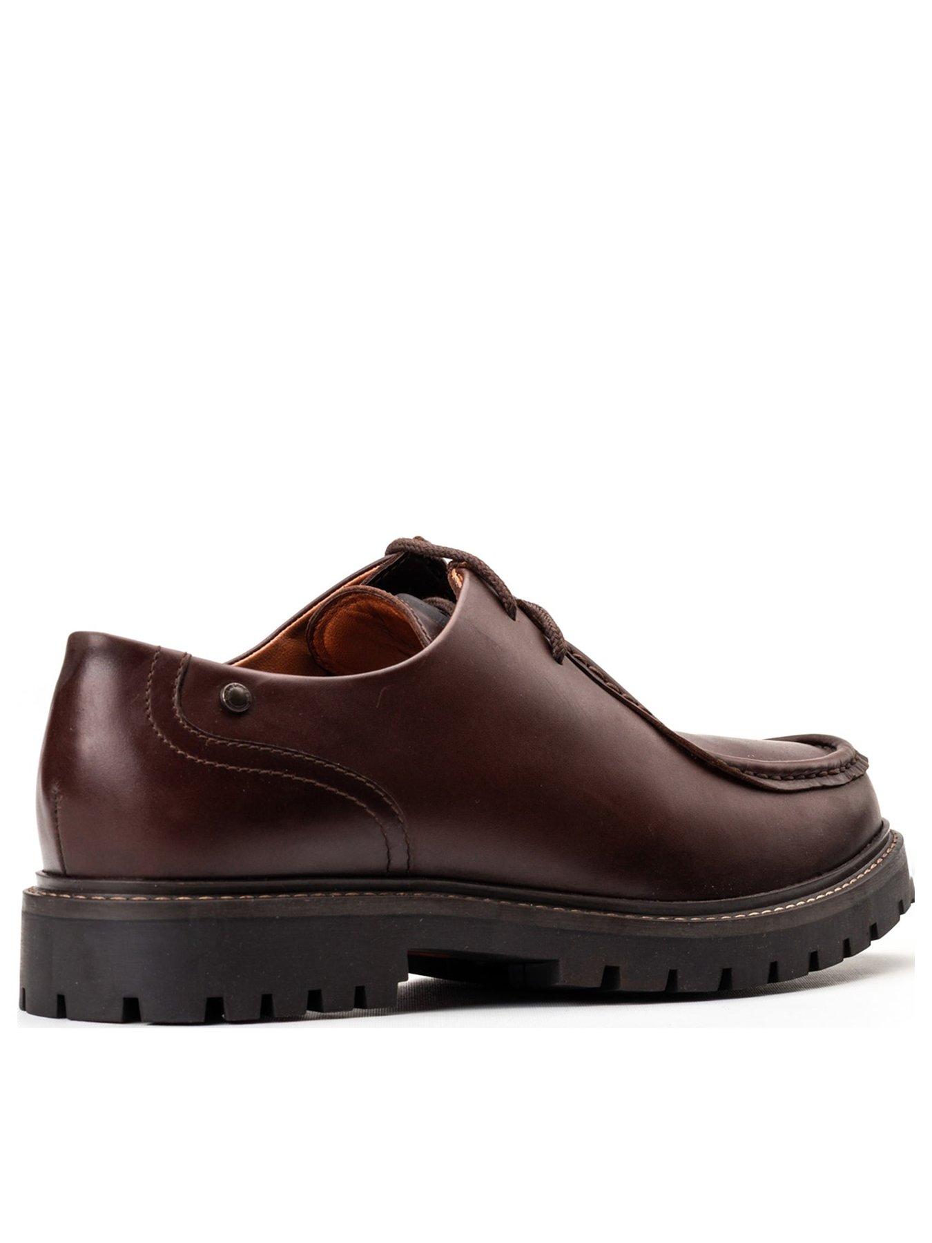  image of base-london-carbon-lace-up-shoe-brown