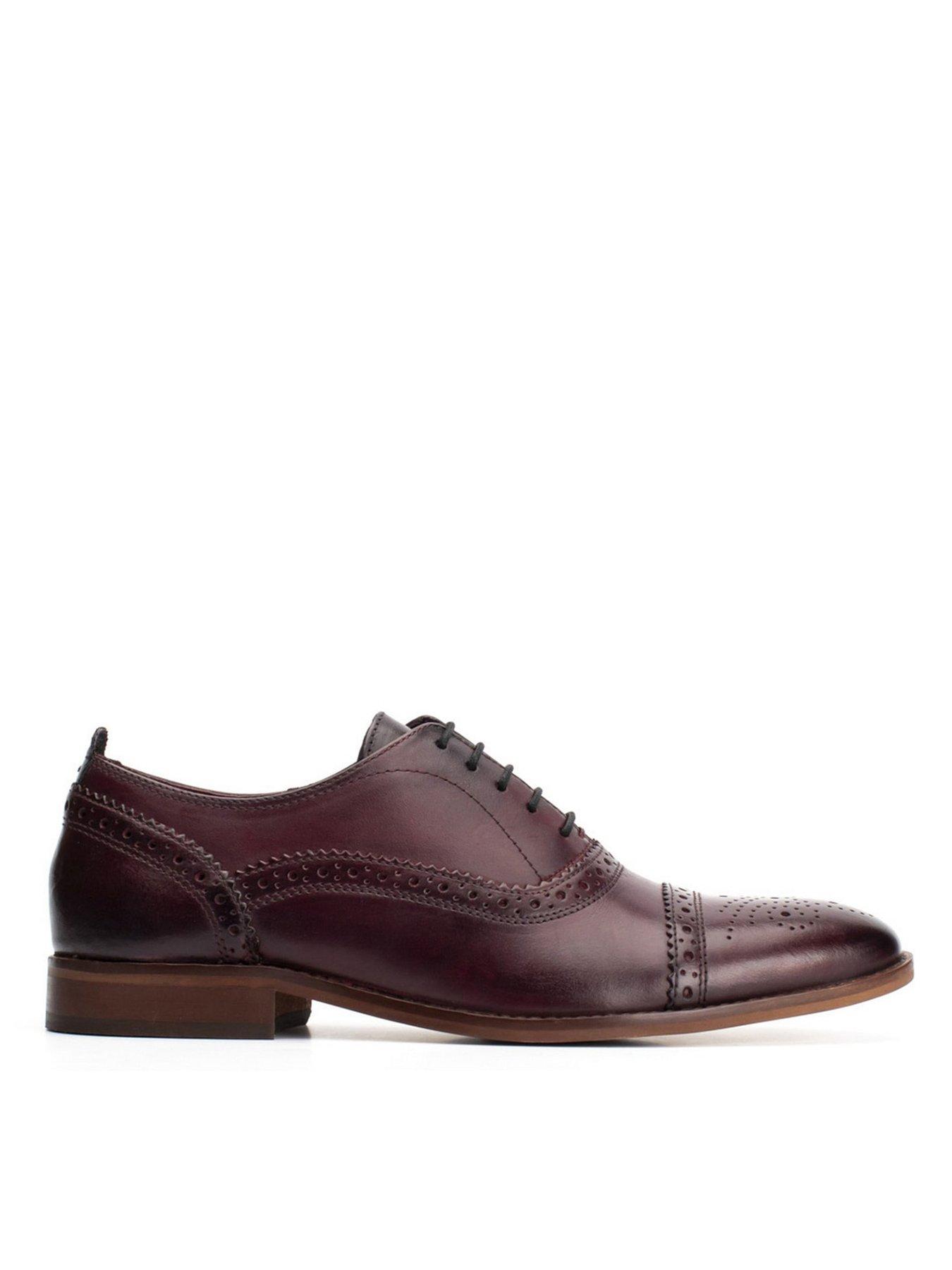 undefined Cast Lace Up Brogue Shoe-Dark Brown