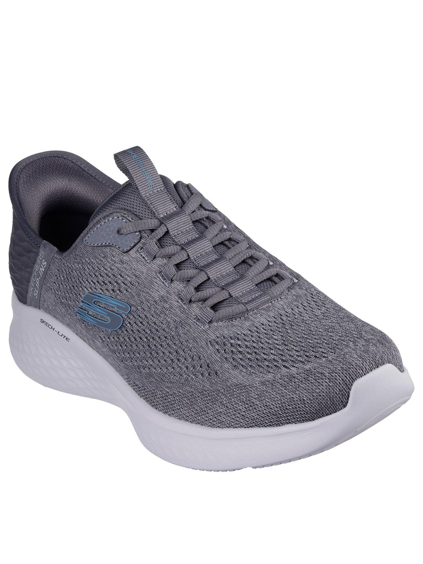 Image 2 of 5 of Skechers Lite Pro Primebase Slip- Ins Lace Up Trainers - Grey