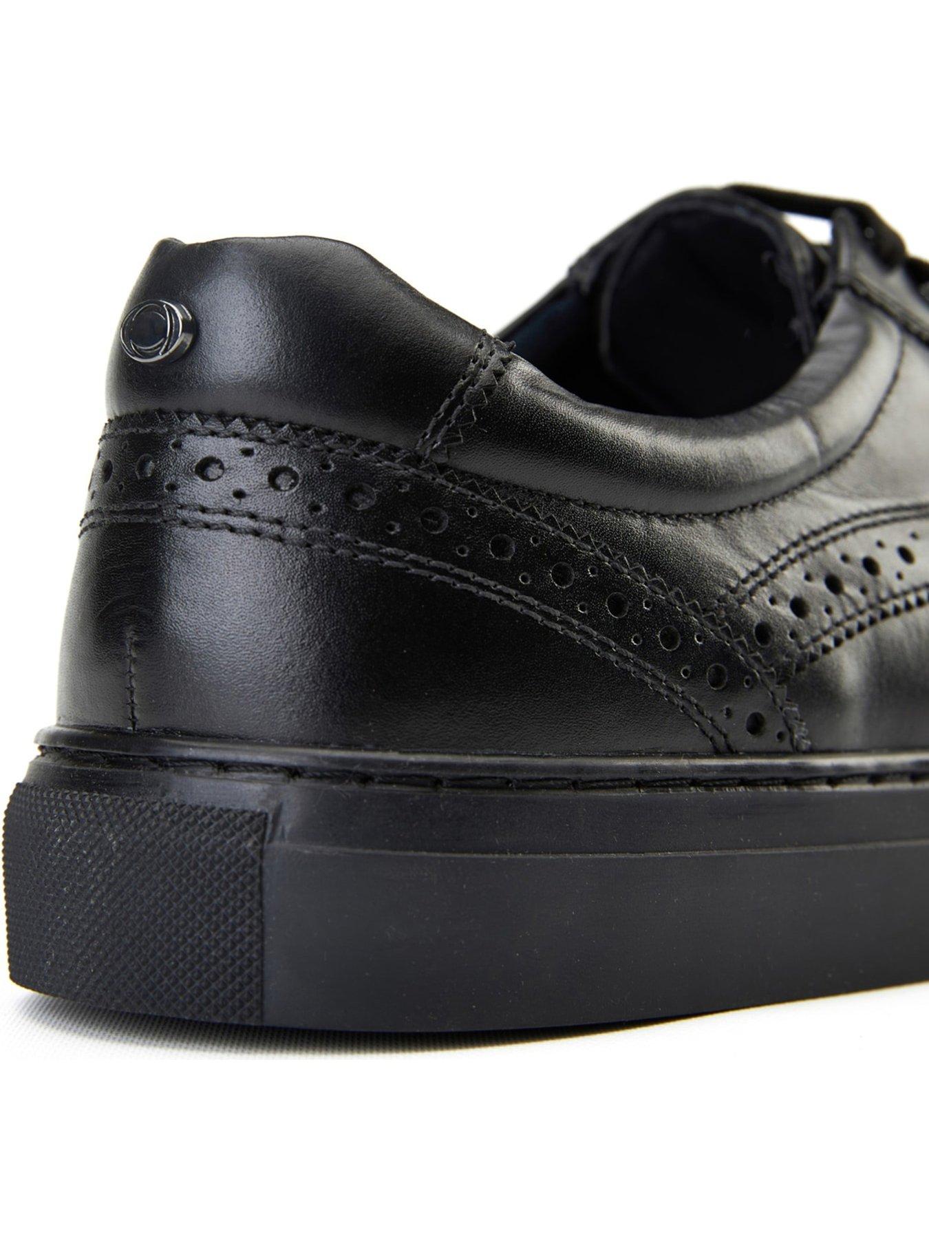 Image 6 of 6 of Base London Clapton Brogue Trainer -&nbsp;Black