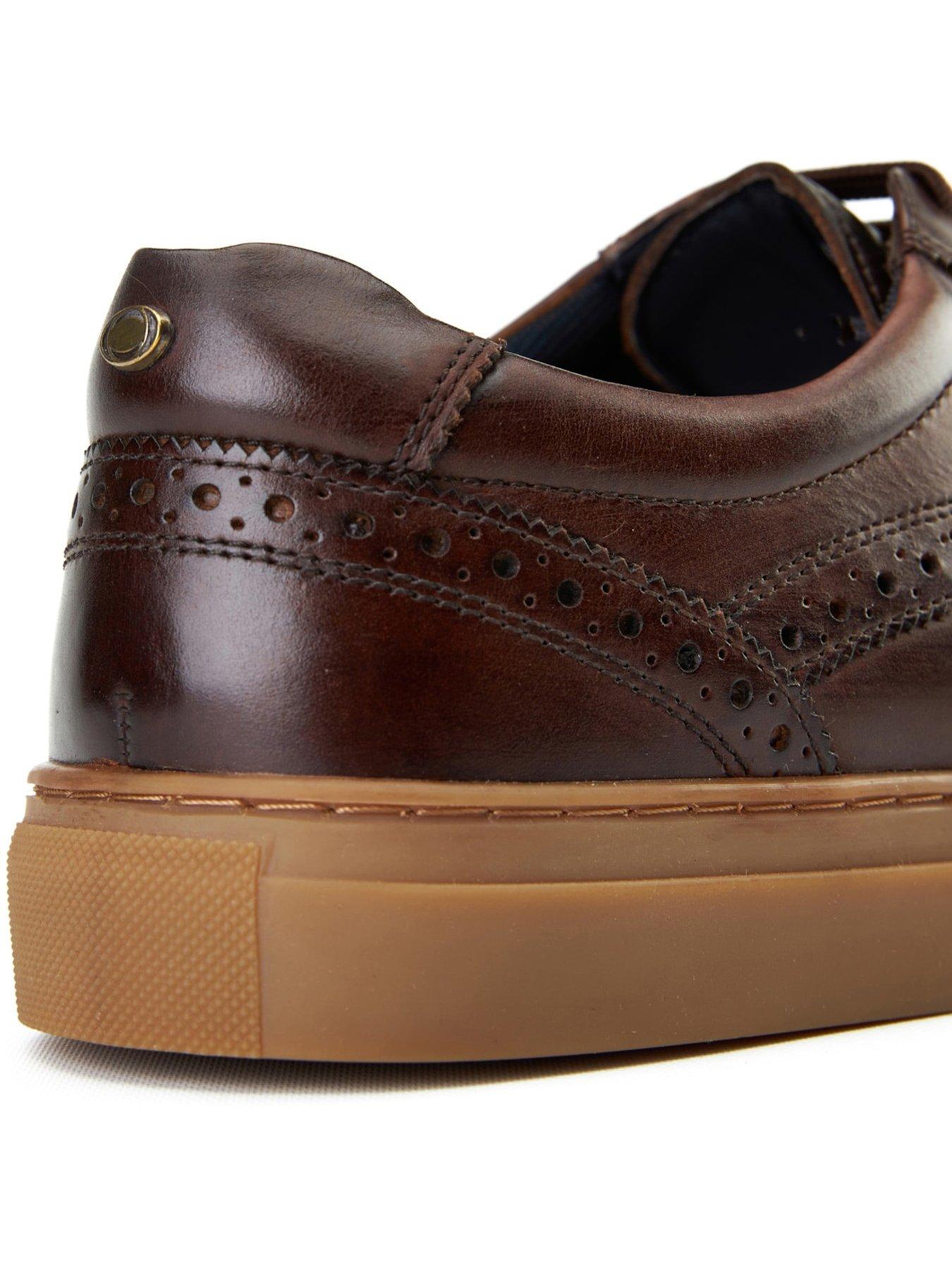 Base London Clapton Brogue Trainer Brown Littlewoods