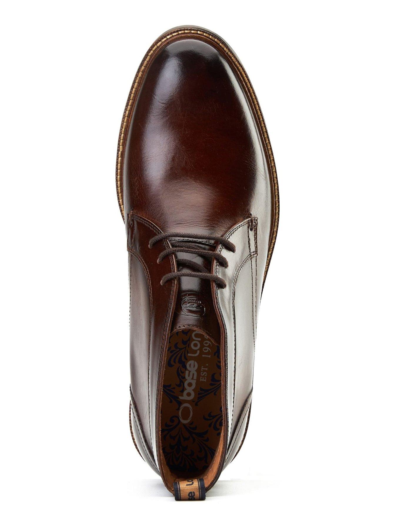 Image 4 of 6 of Base London Base London Lincold Lace Up Boots-Brown