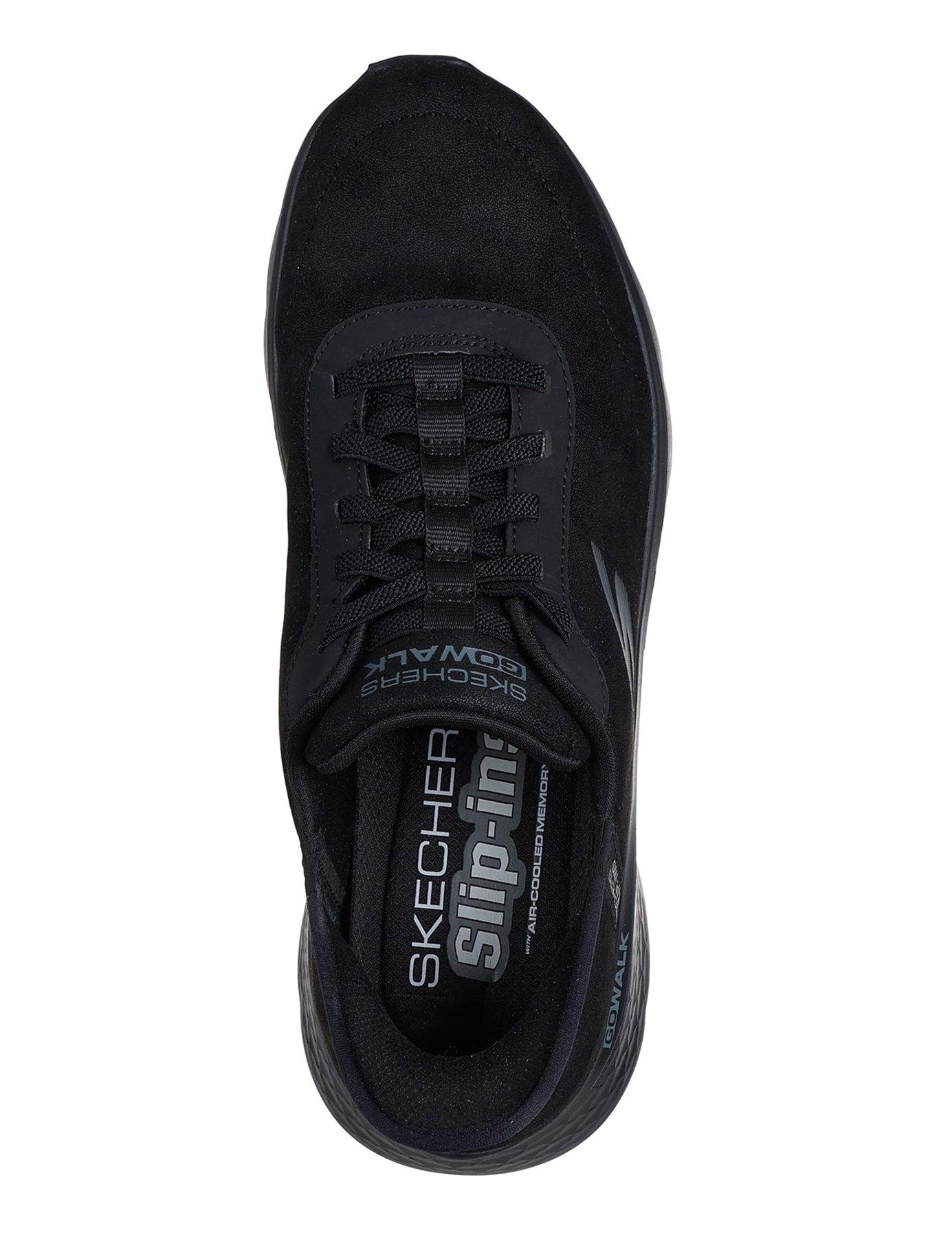 Image 4 of 5 of Skechers Go Walk Flex Slip- Ins Lace Up Trainers - Black