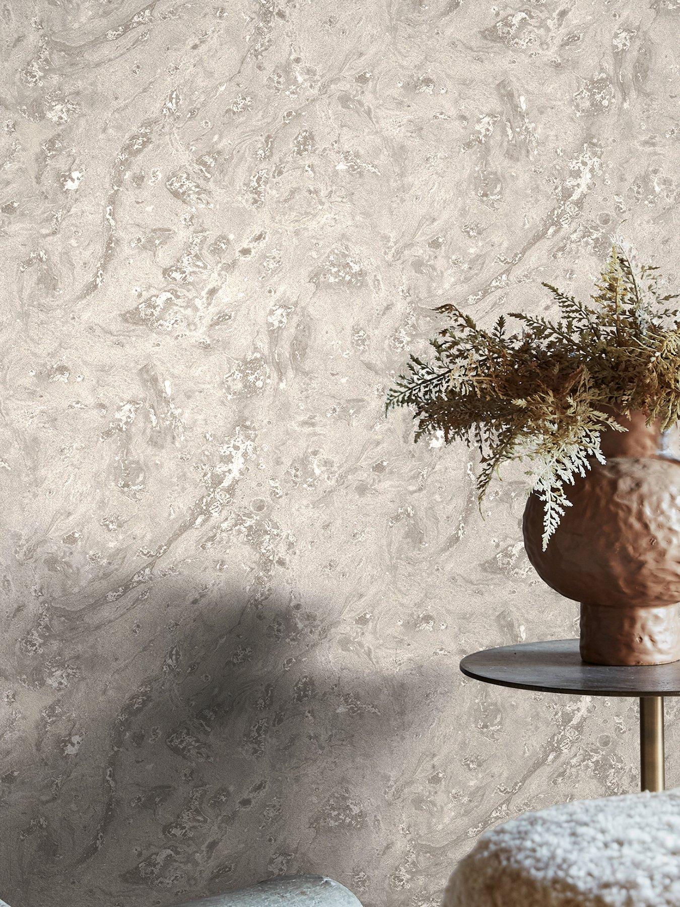 undefined Boheme Marble Dove - Wallpaper