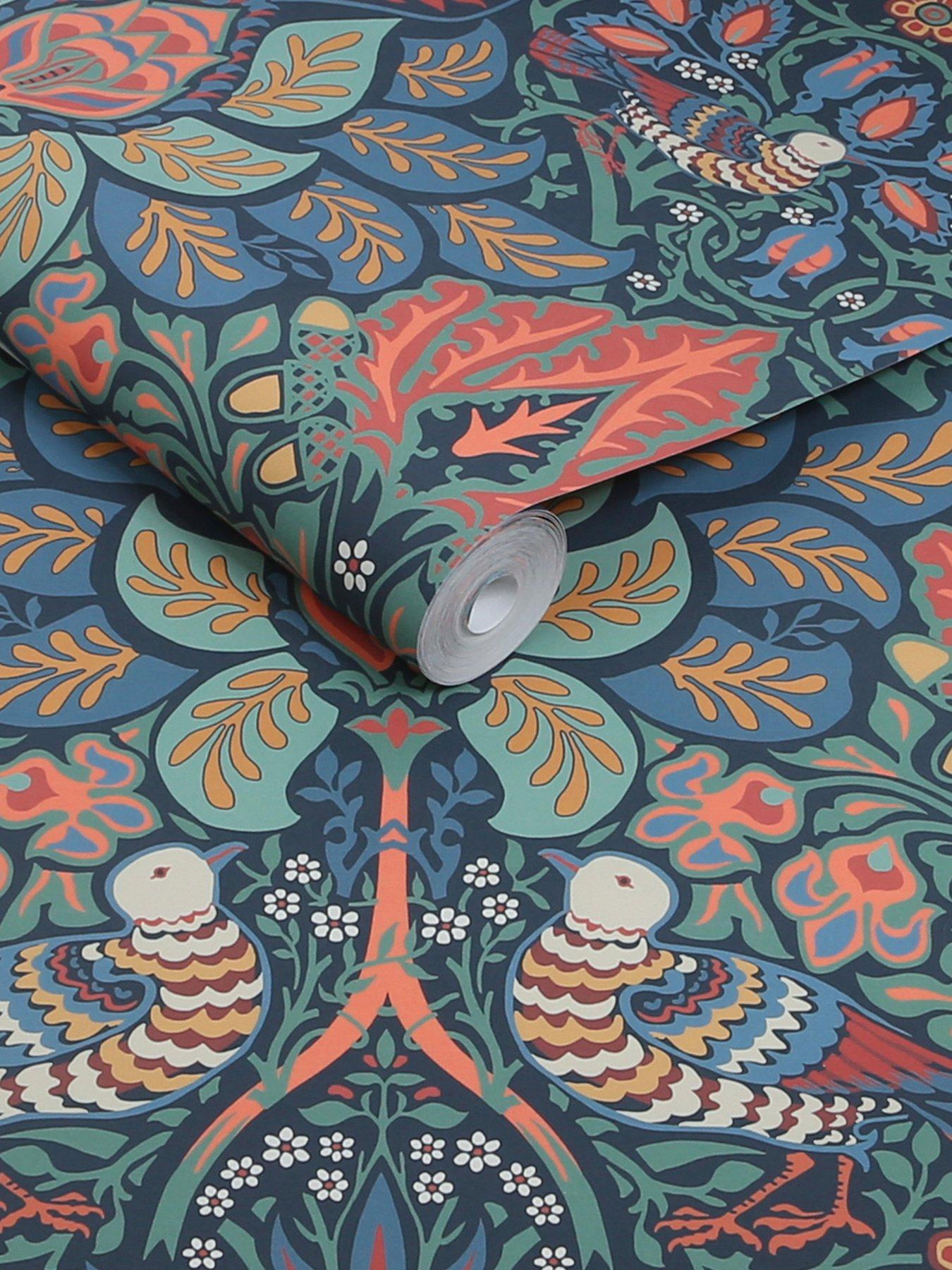 Image 3 of 3 of William Morris at Home William Morris Dove & Rose Midsummer - Wallpaper