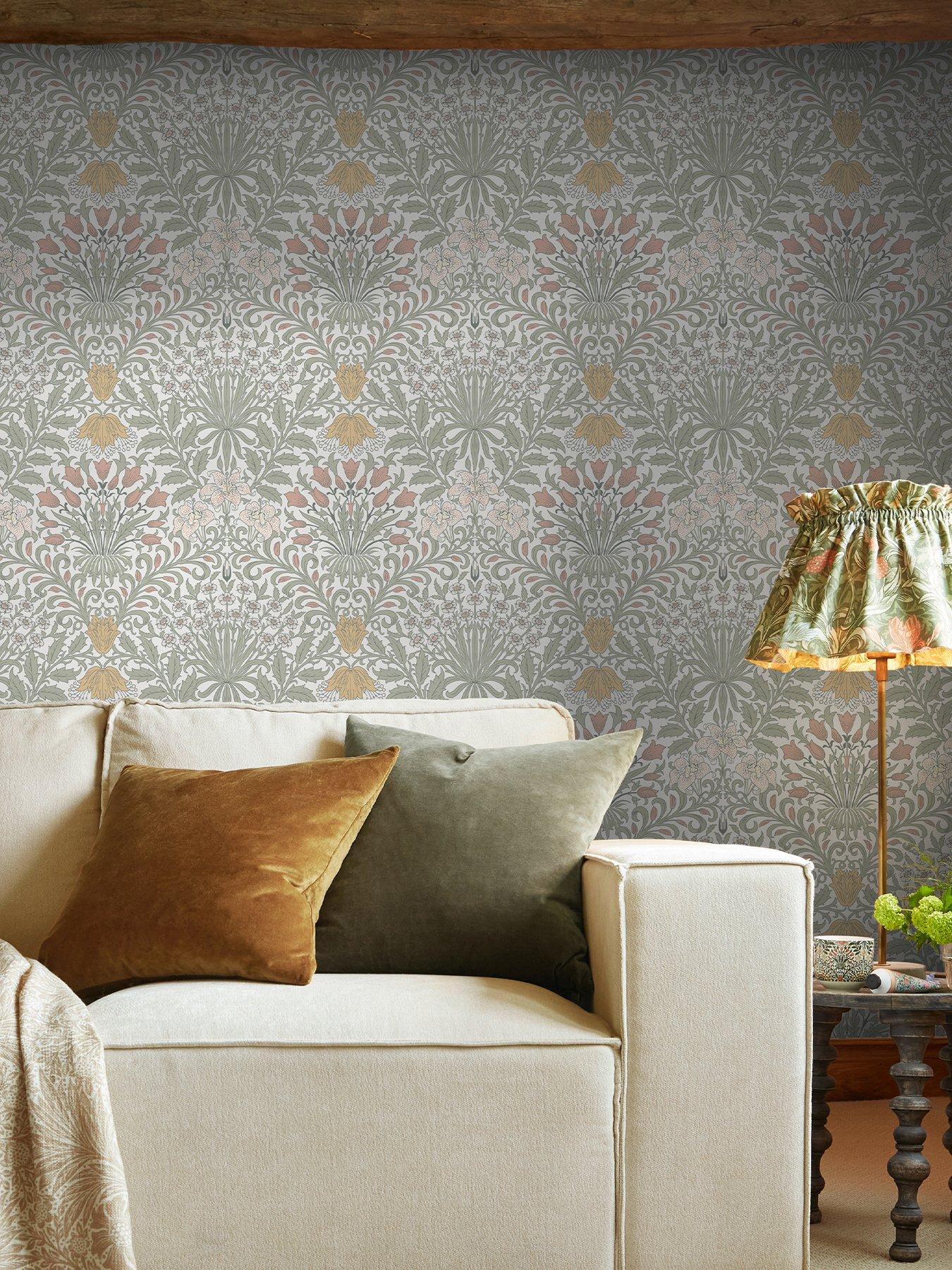 undefined William Morris Garden Soft Sage - Wallpaper