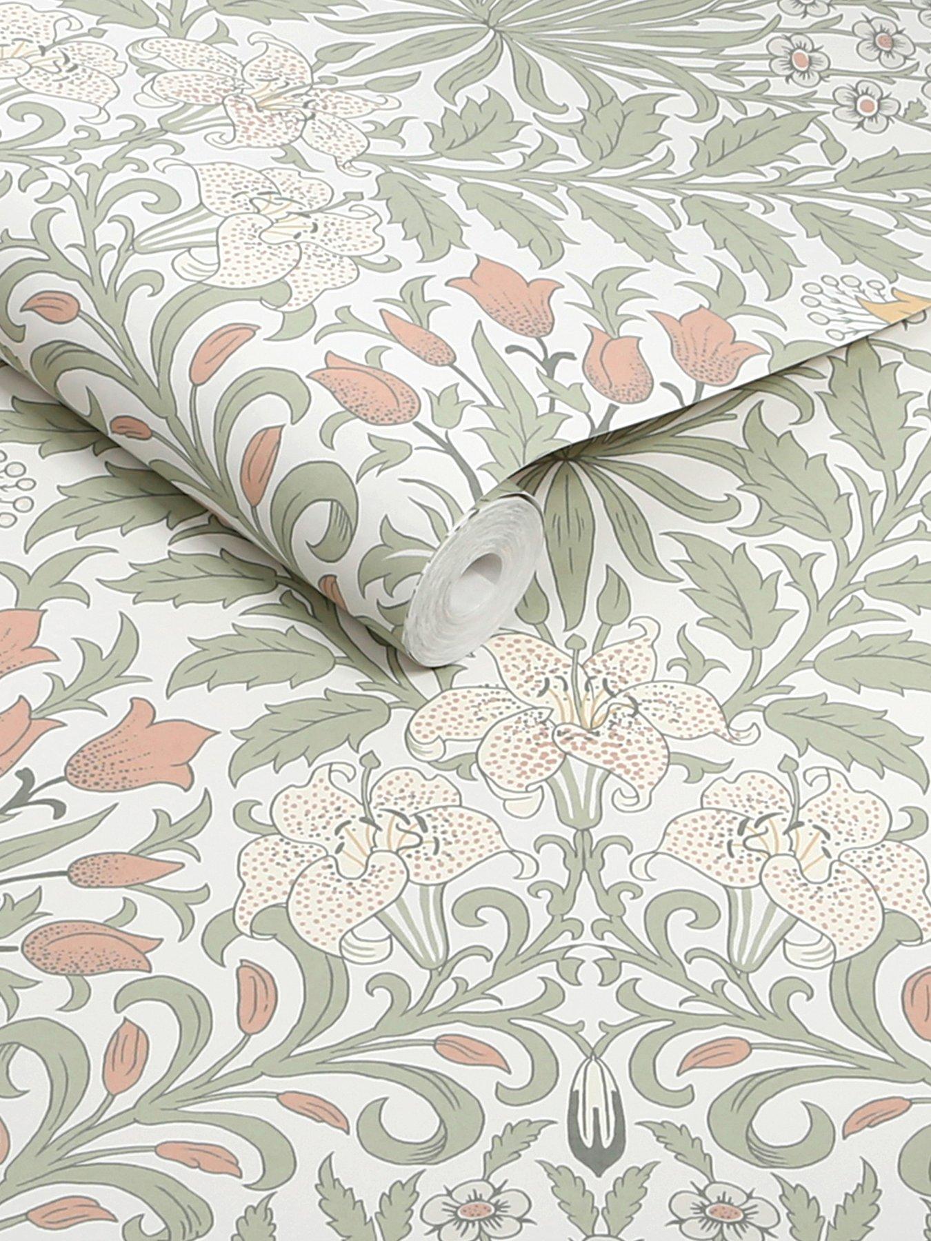 Image 3 of 3 of William Morris at Home William Morris Garden Soft Sage - Wallpaper
