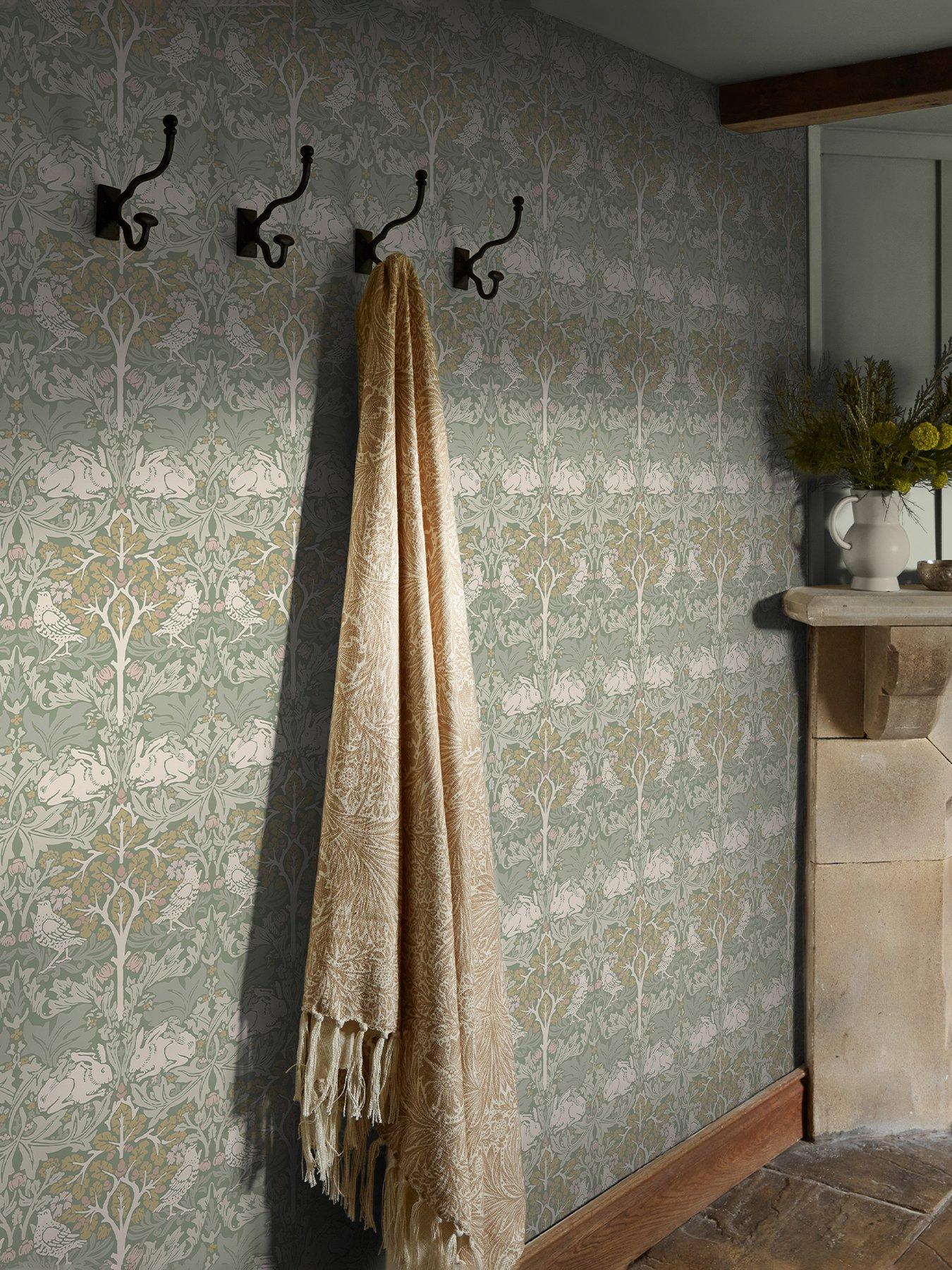 Image 1 of 3 of William Morris at Home William Morris Brother Rabbit Sage - Wallpaper