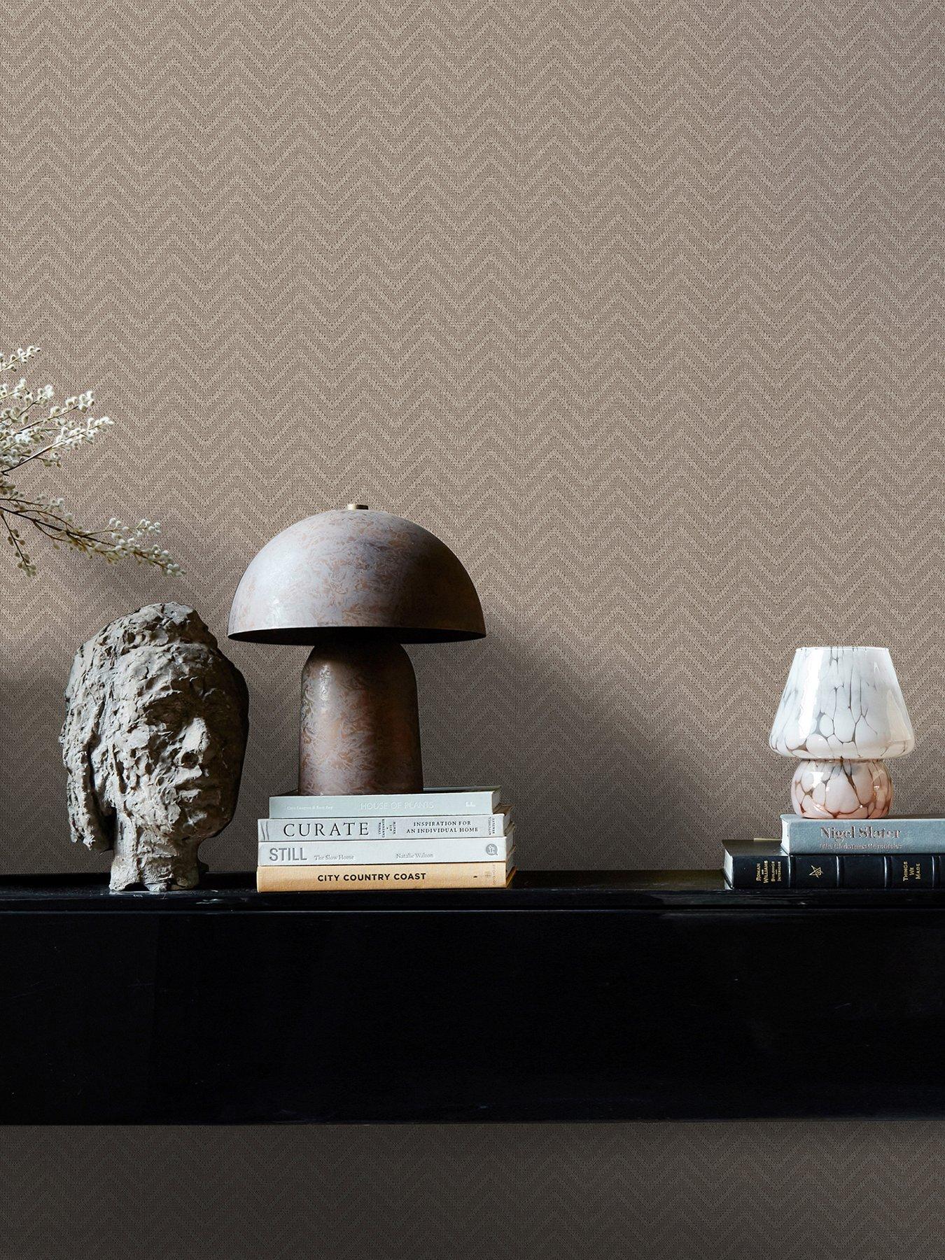 undefined Herringbone Weave Praline - Wallpaper