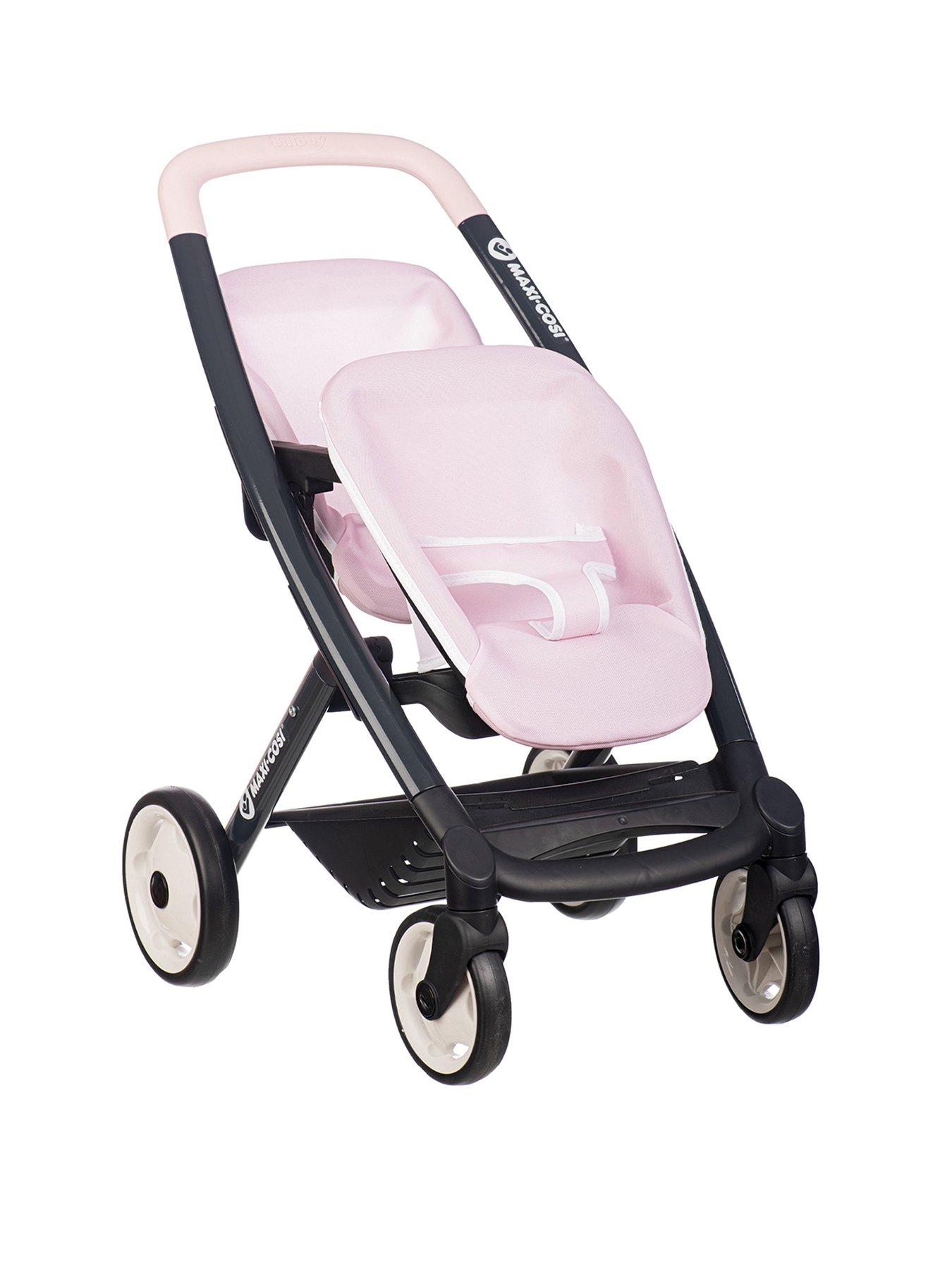 Smoby Maxi-Cosi Doll Twin Doll Pushchair - Blush Pink