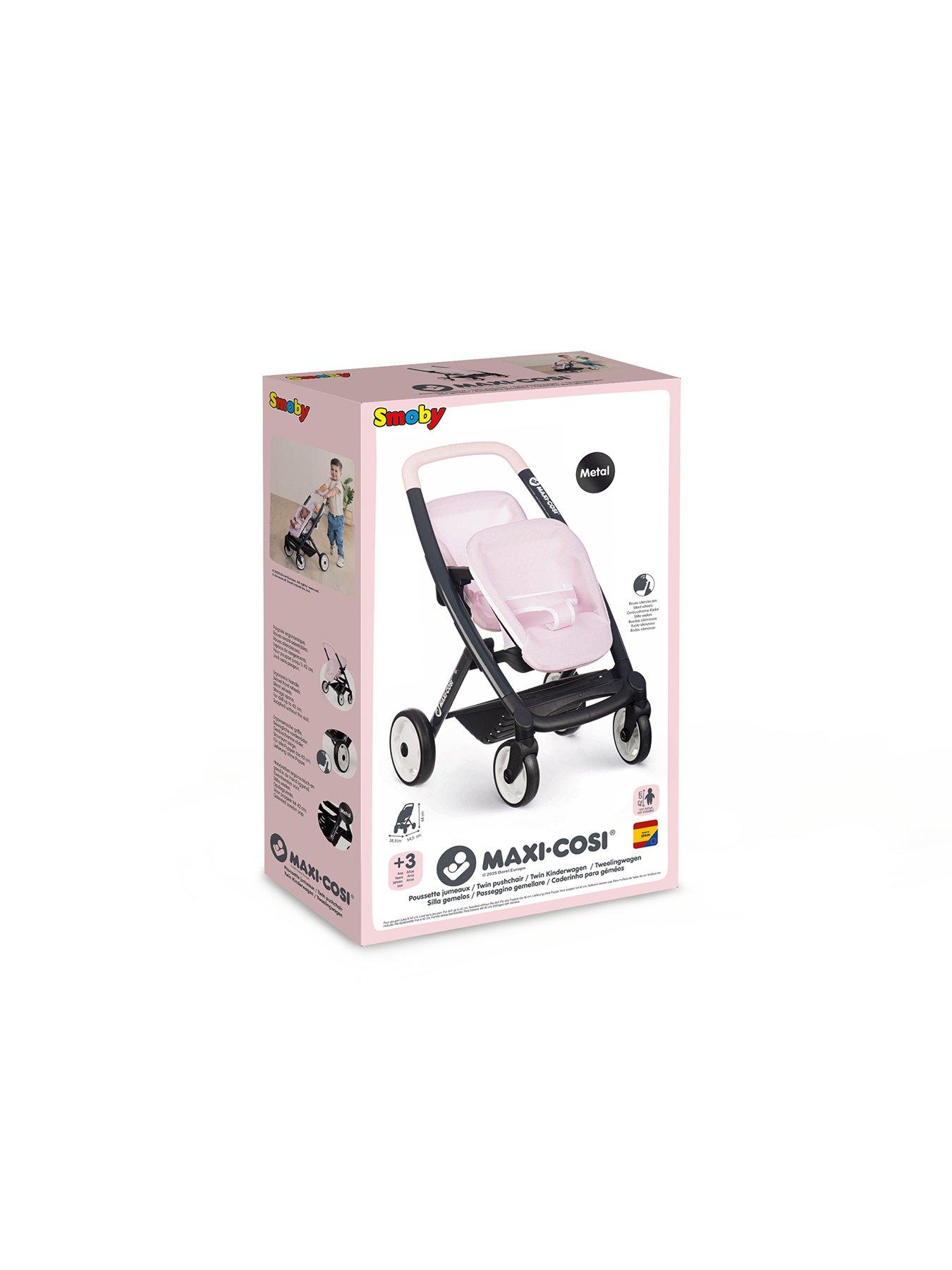 Image 7 of 7 of Smoby Maxi-Cosi Doll Twin Pushchair - Blush Pink