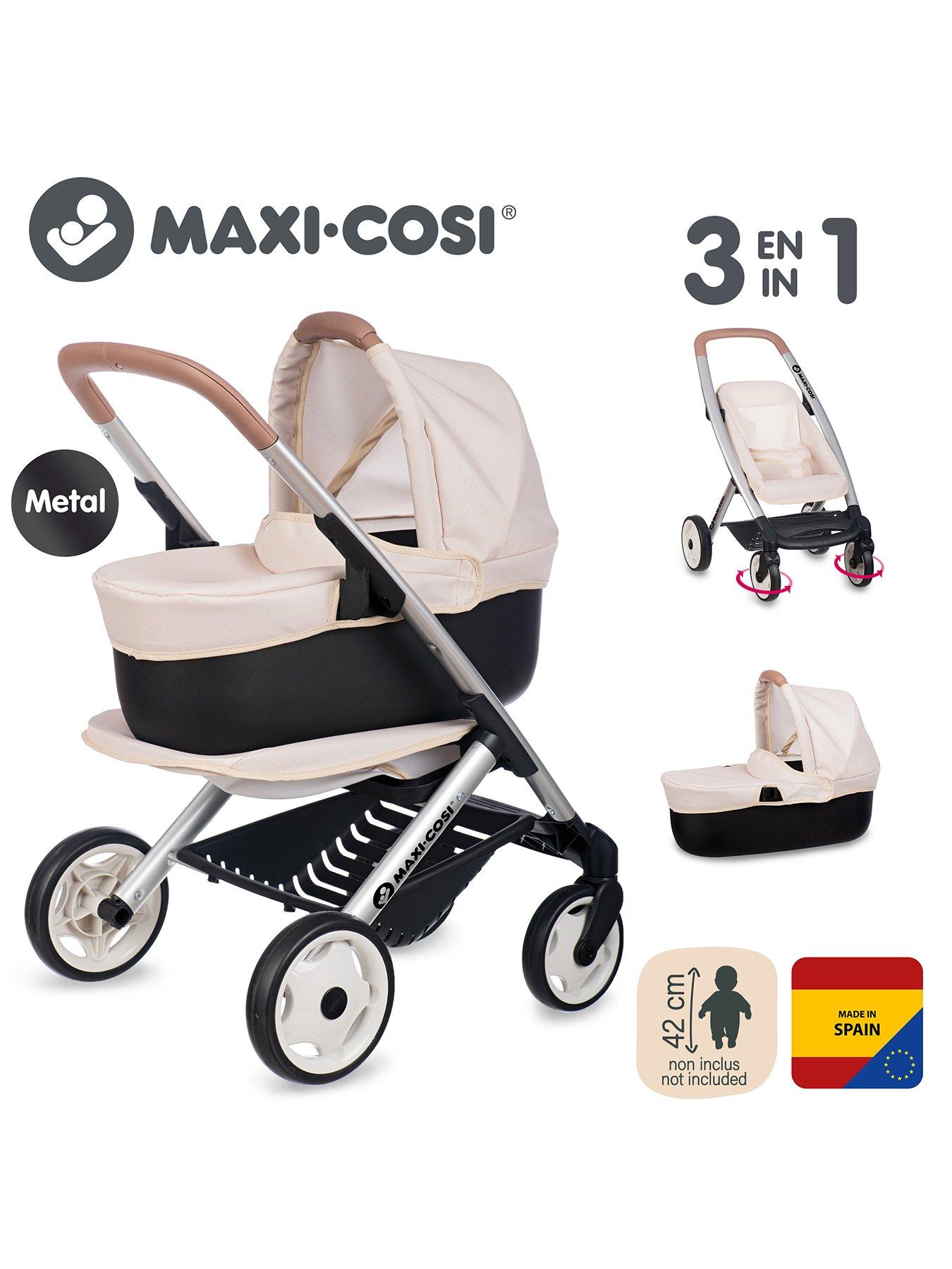 Image 2 of 7 of Smoby Maxi-Cosi Pushchair + Pram Beige (3 in 1)