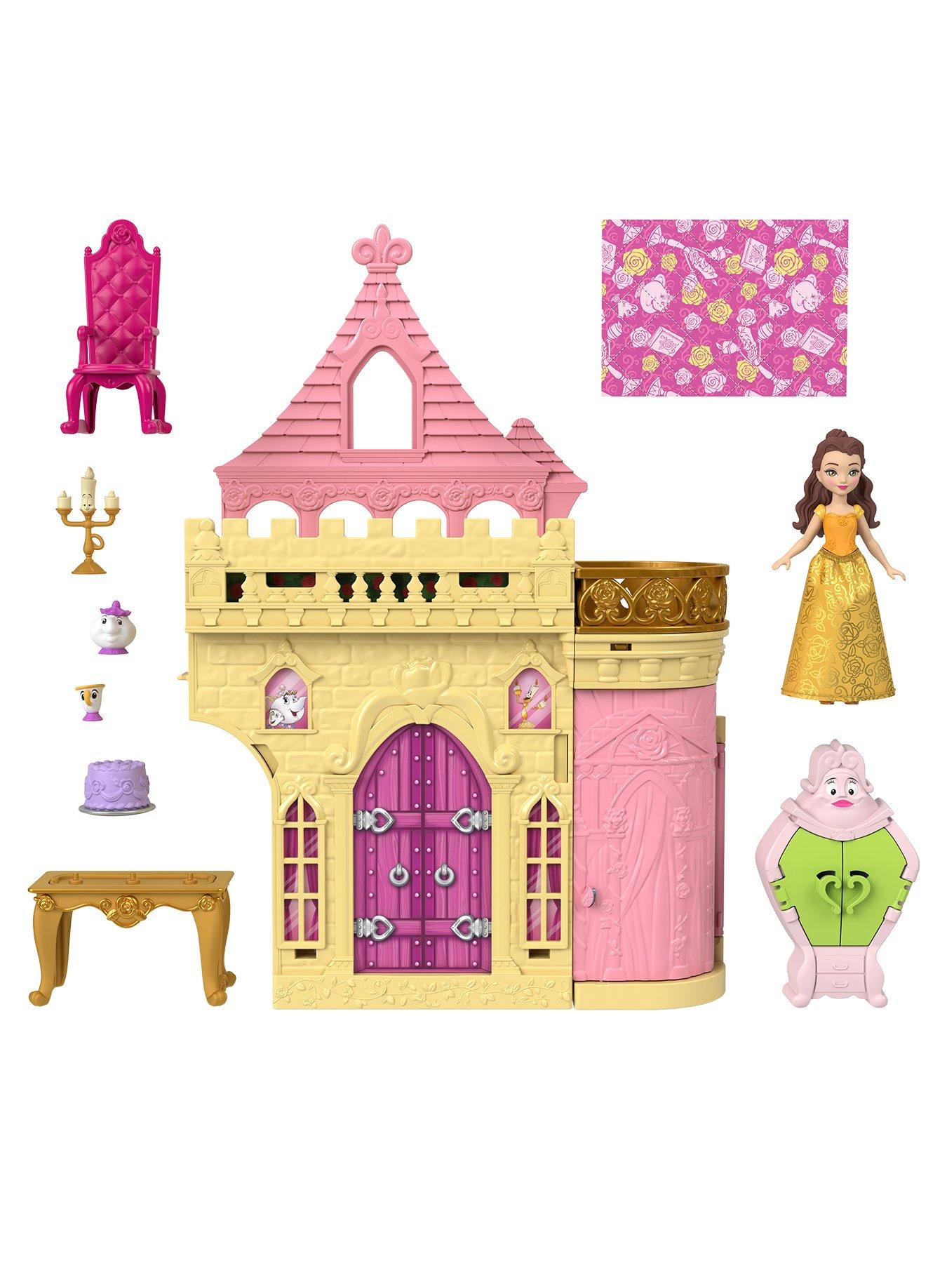  image of disney-princess-belle-stackable-castle-doll-house-playset