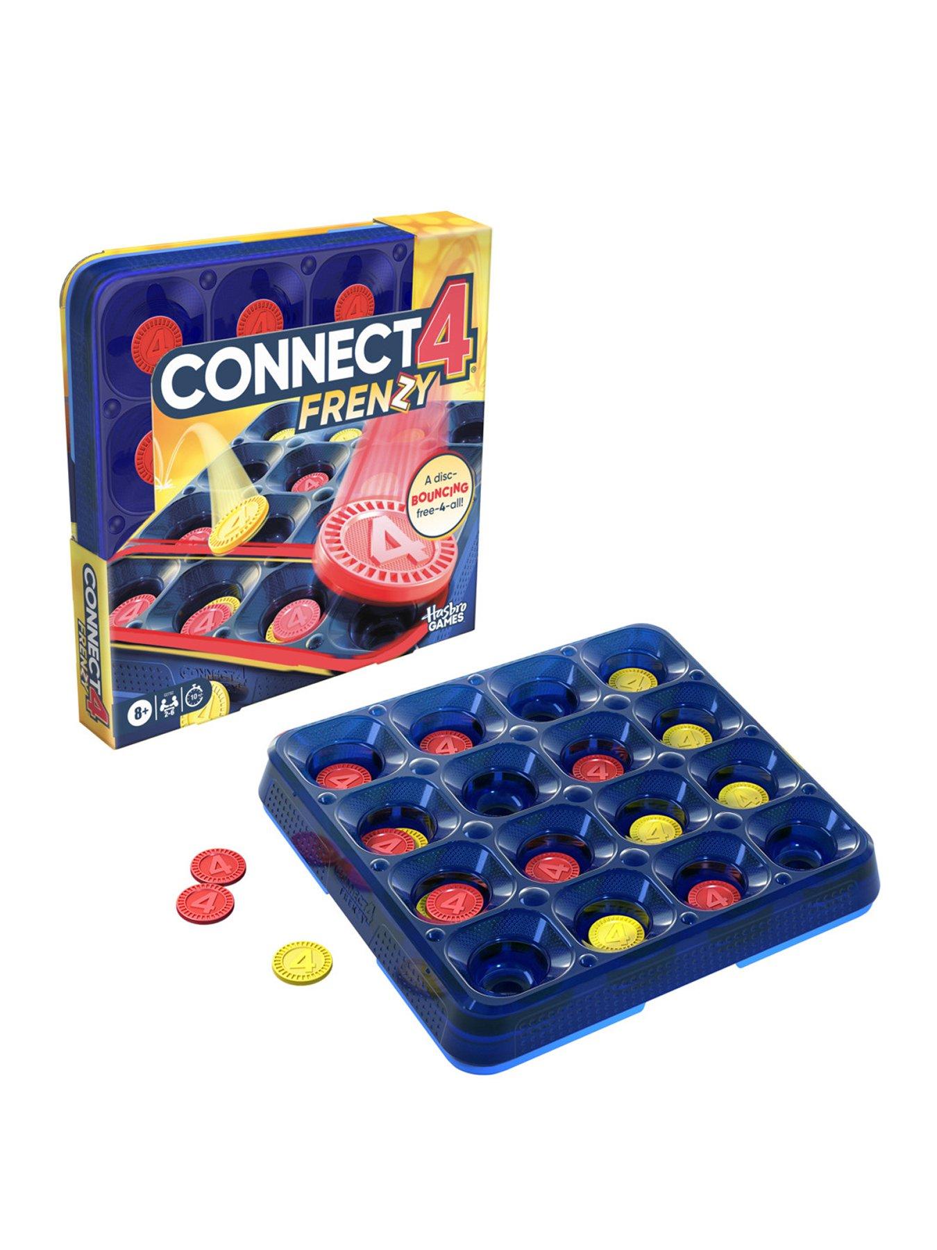 front image of connect-4-frenzy-fast-paced-bouncing-disc-game