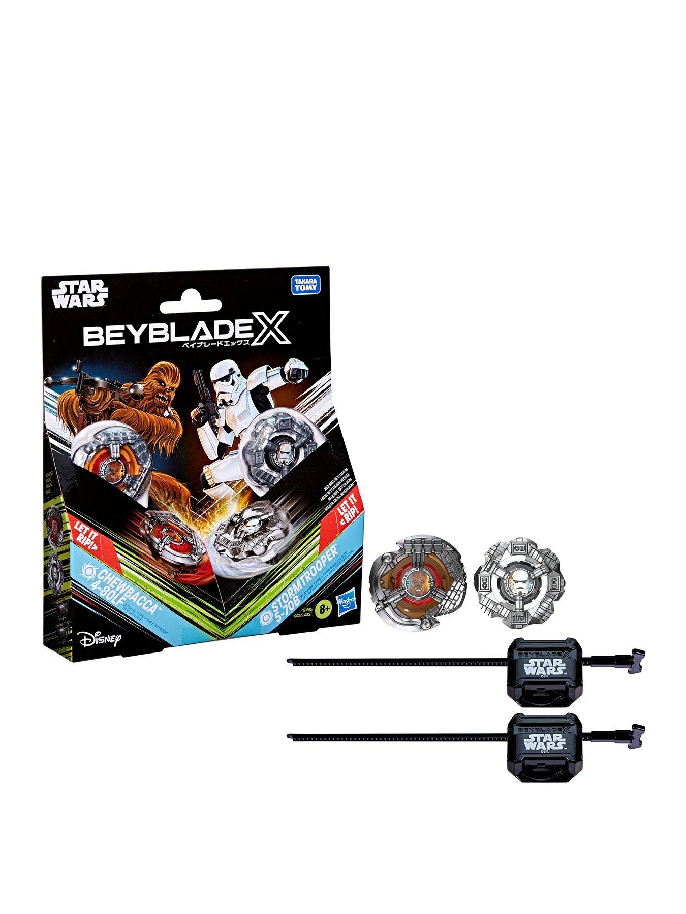  image of beyblades-beyblade-x-and-star-wars-collab-chewbacca-4-80lf-vs-stormtrooper-5-70b