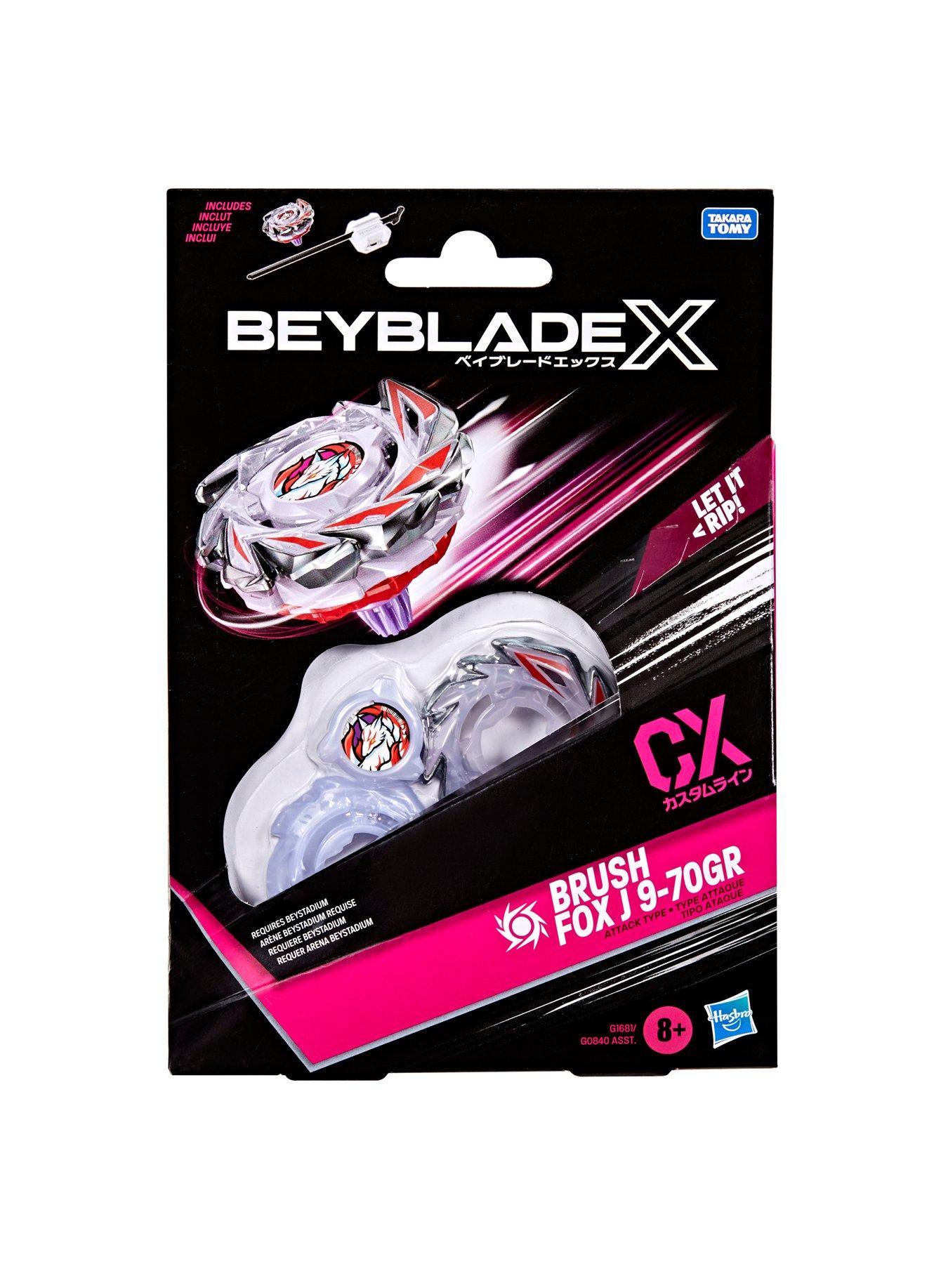 Image 2 of 5 of Beyblades Beyblade X Brush Fox J 9-70GR CX Starter Pack Top and Launcher