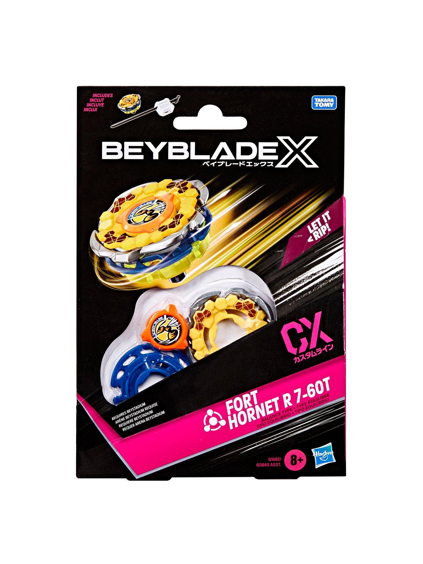  image of beyblades-beyblade-x-fort-hornet-r-7-60t-cx-starter-pack-top-and-launcher