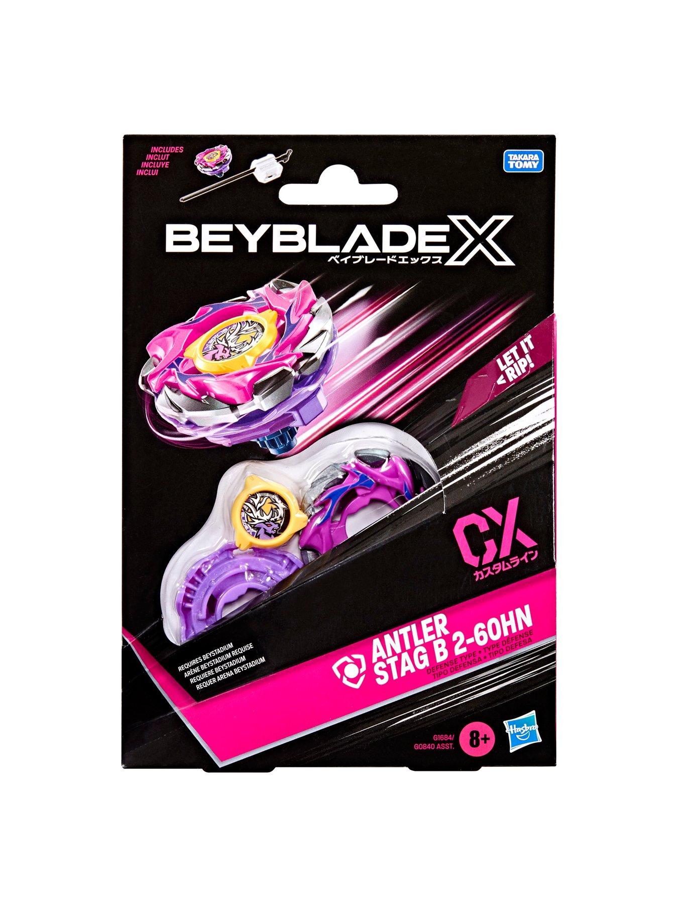  image of beyblades-beyblade-x-antler-stag-b-2-60hn-cx-starter-pack-top-and-launcher