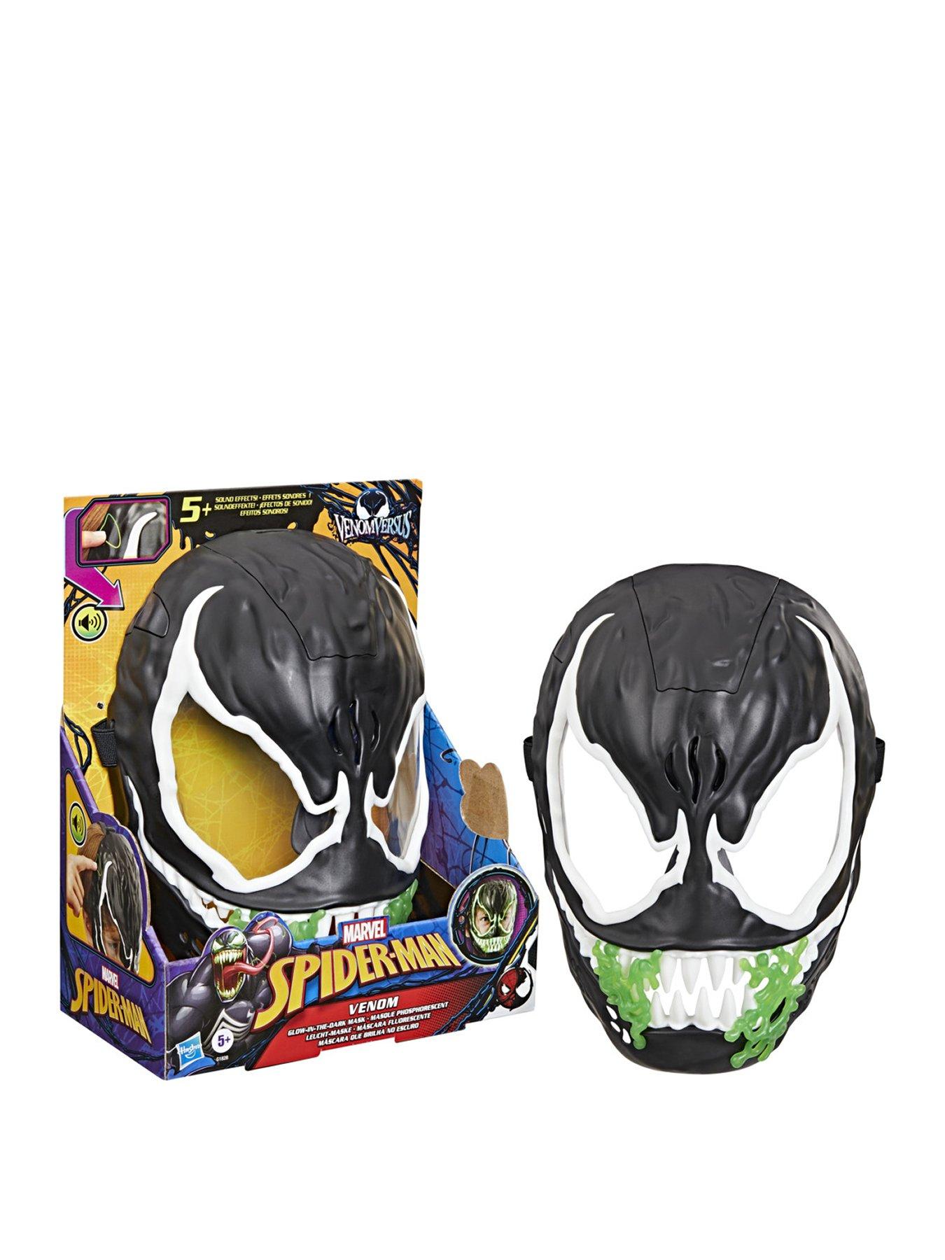 Image 1 of 7 of Spiderman Venom Glow-in-the-Dark Feature Mask