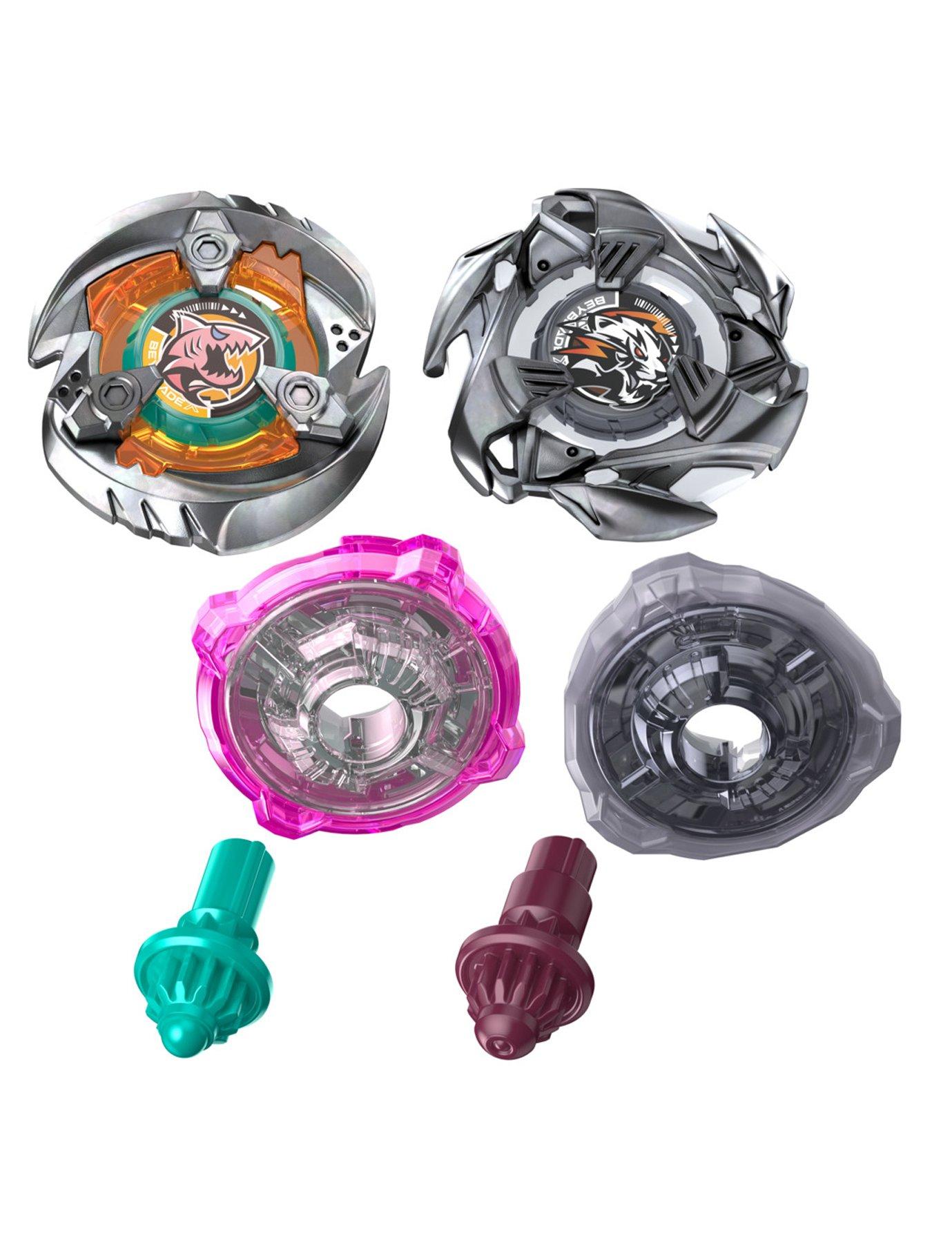  image of beyblades-beyblade-x-gill-shark-4-70o-amp-pearl-tiger-3-60u-dual-pack-set