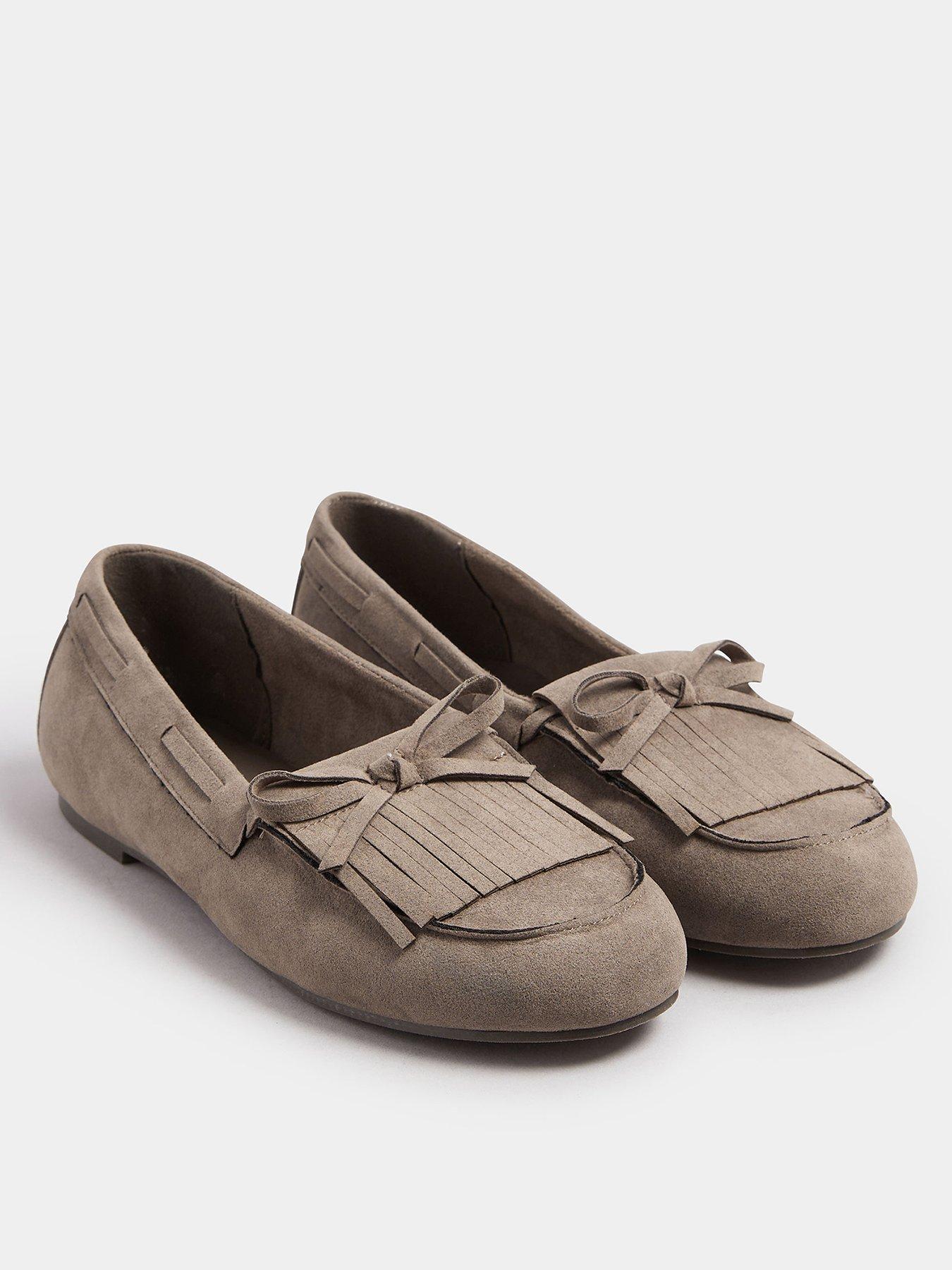 Image 2 of 4 of Yours Extra Wide Fit Fringe Loafer - Brown