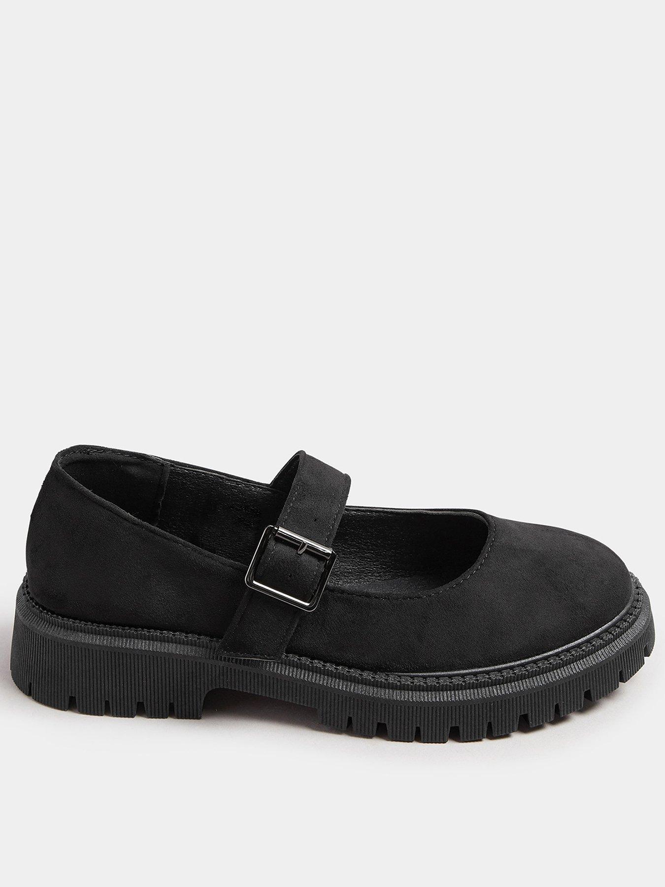 undefined Extra Wide Fit Chunky Mary Jane Loafer - Black