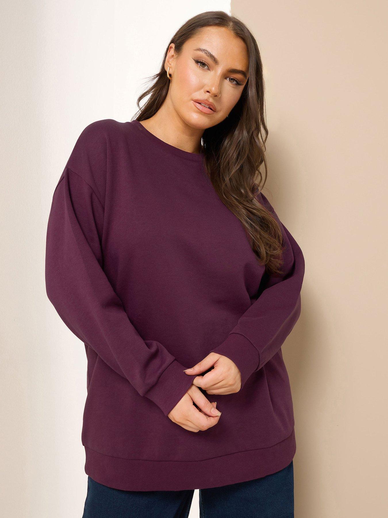 undefined Curve Crew Neck Sweatshirt - Red