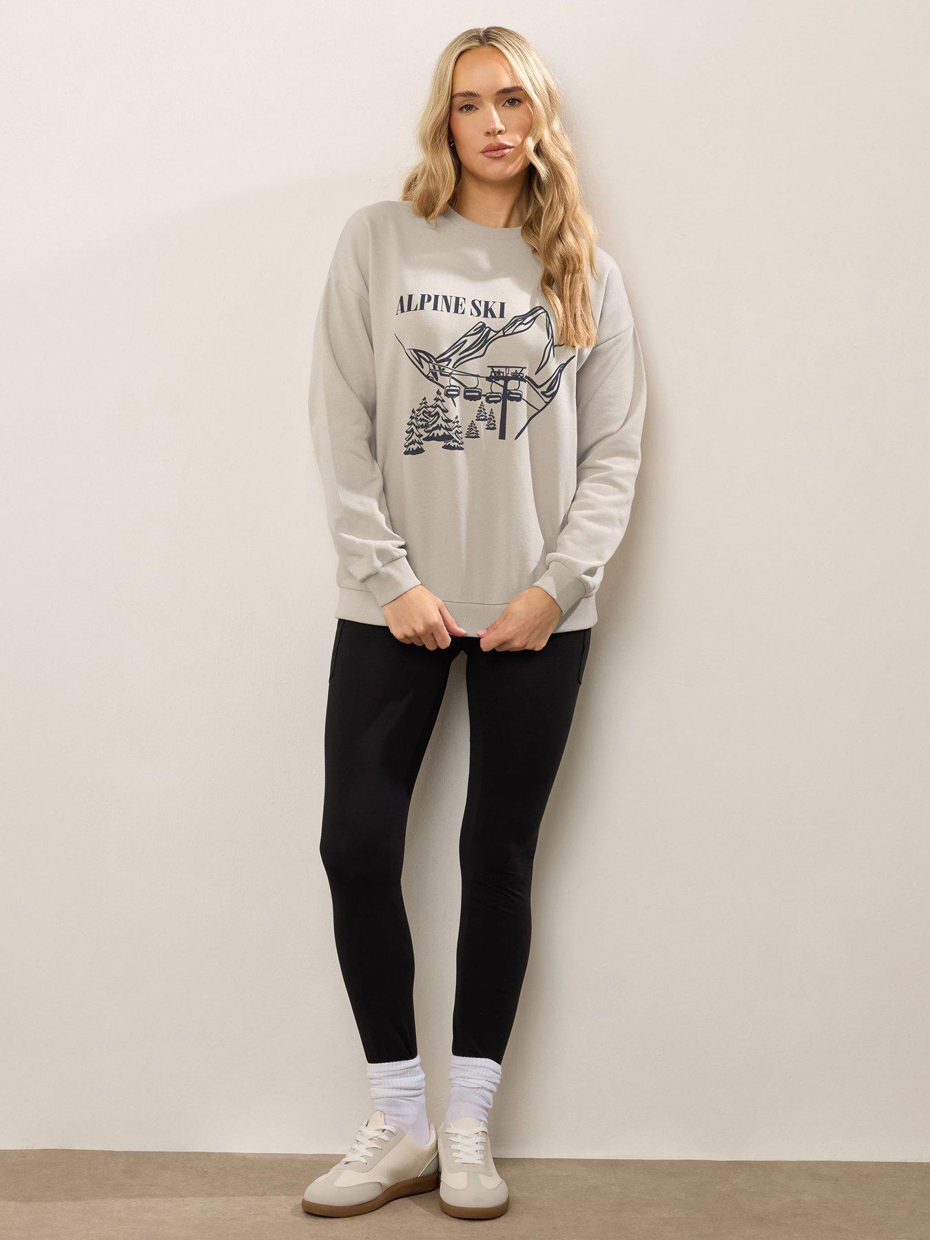 Image 2 of 3 of Long Tall Sally Tall Alpine Sweatshirt - Natural