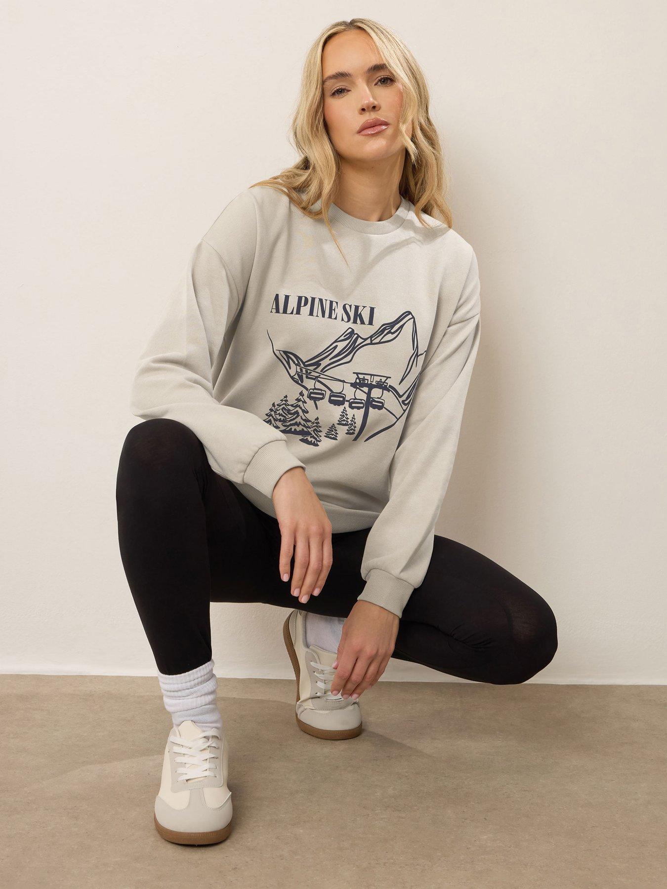 Image 3 of 3 of Long Tall Sally Tall Alpine Sweatshirt - Natural