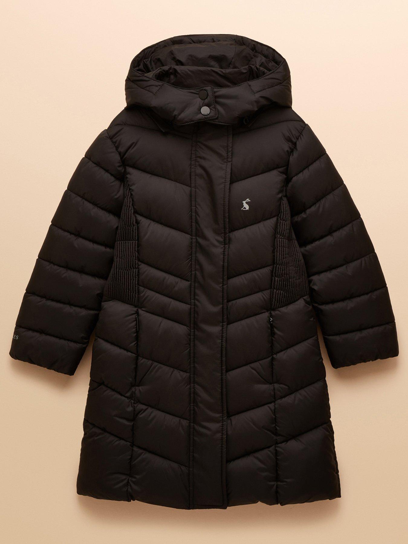 undefined Girls Longline Pembury Coat - Black