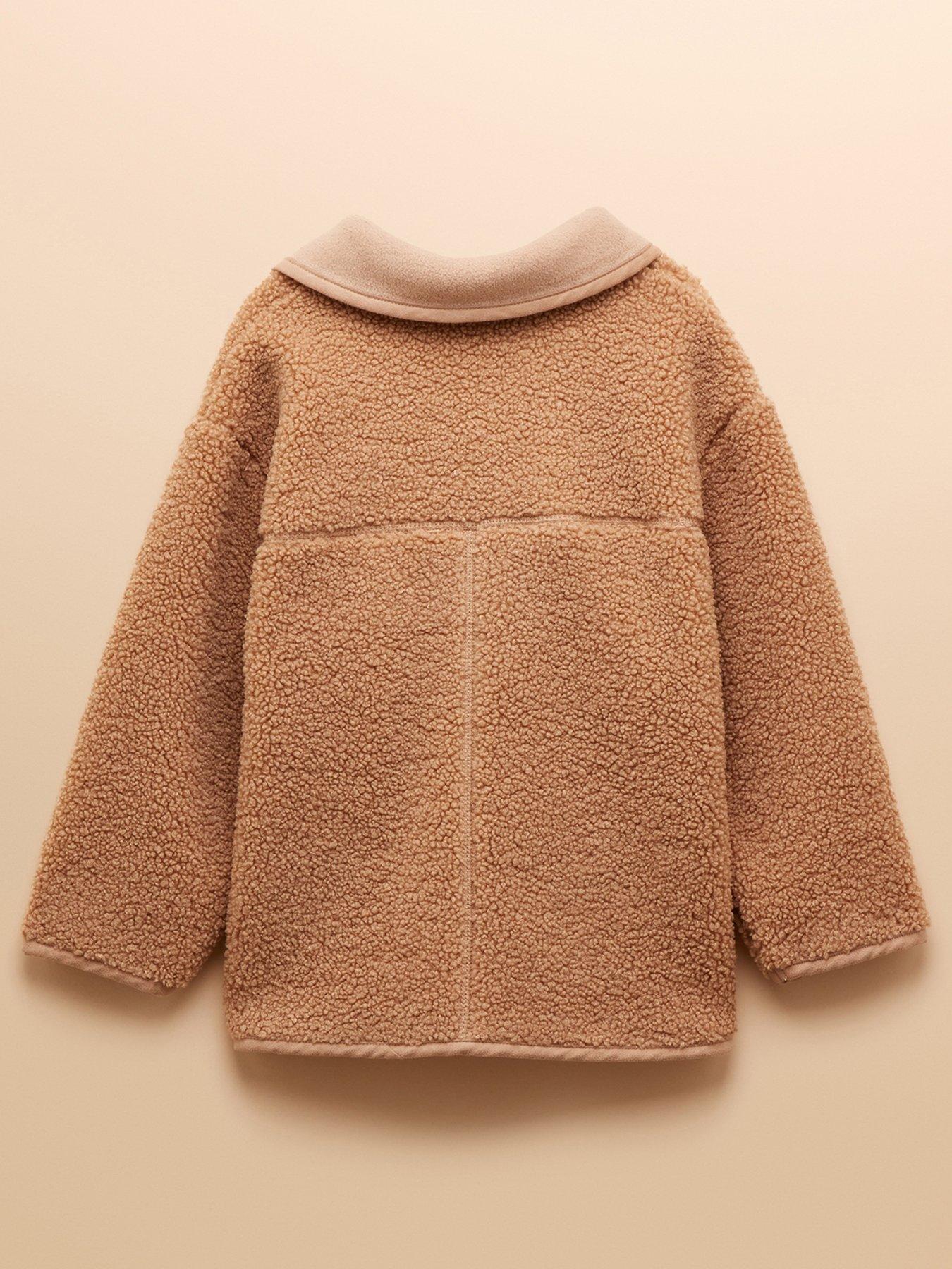  image of joules-girls-sadie-borg-jacket-natural