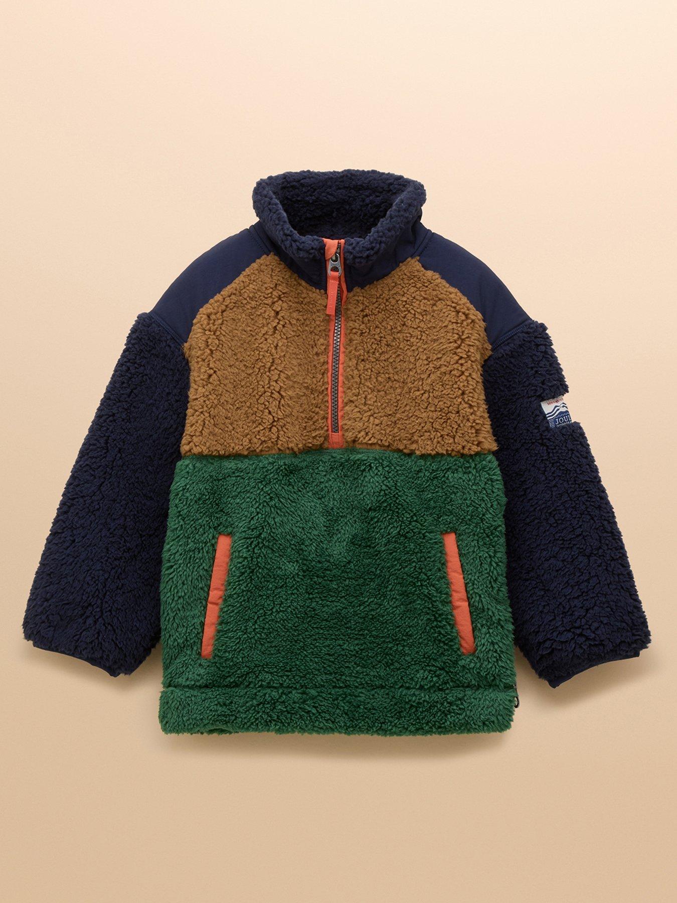 Joules Boys Billy 1/4 Zip Fleece Top - Multi