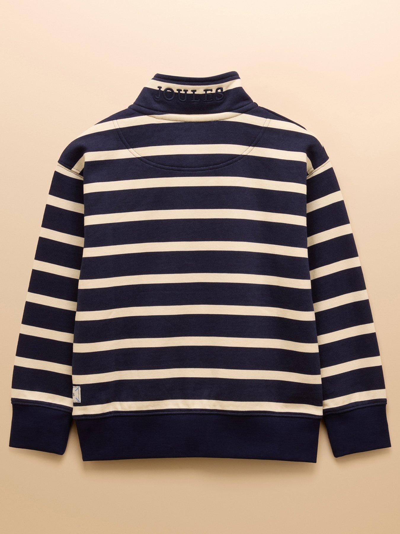 Image 2 of 5 of Joules Boys Alfie Stripe Sweat - Navy
