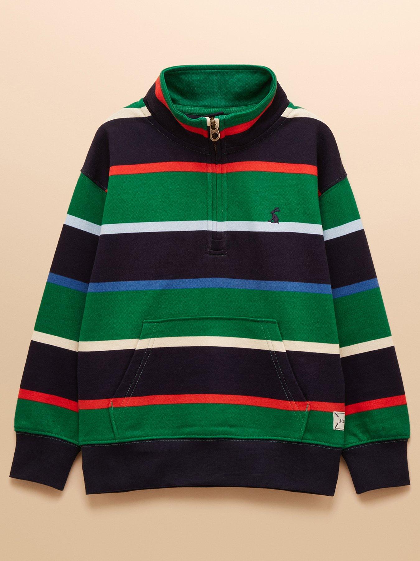  image of joules-boys-alfie-stripe-sweat-multi