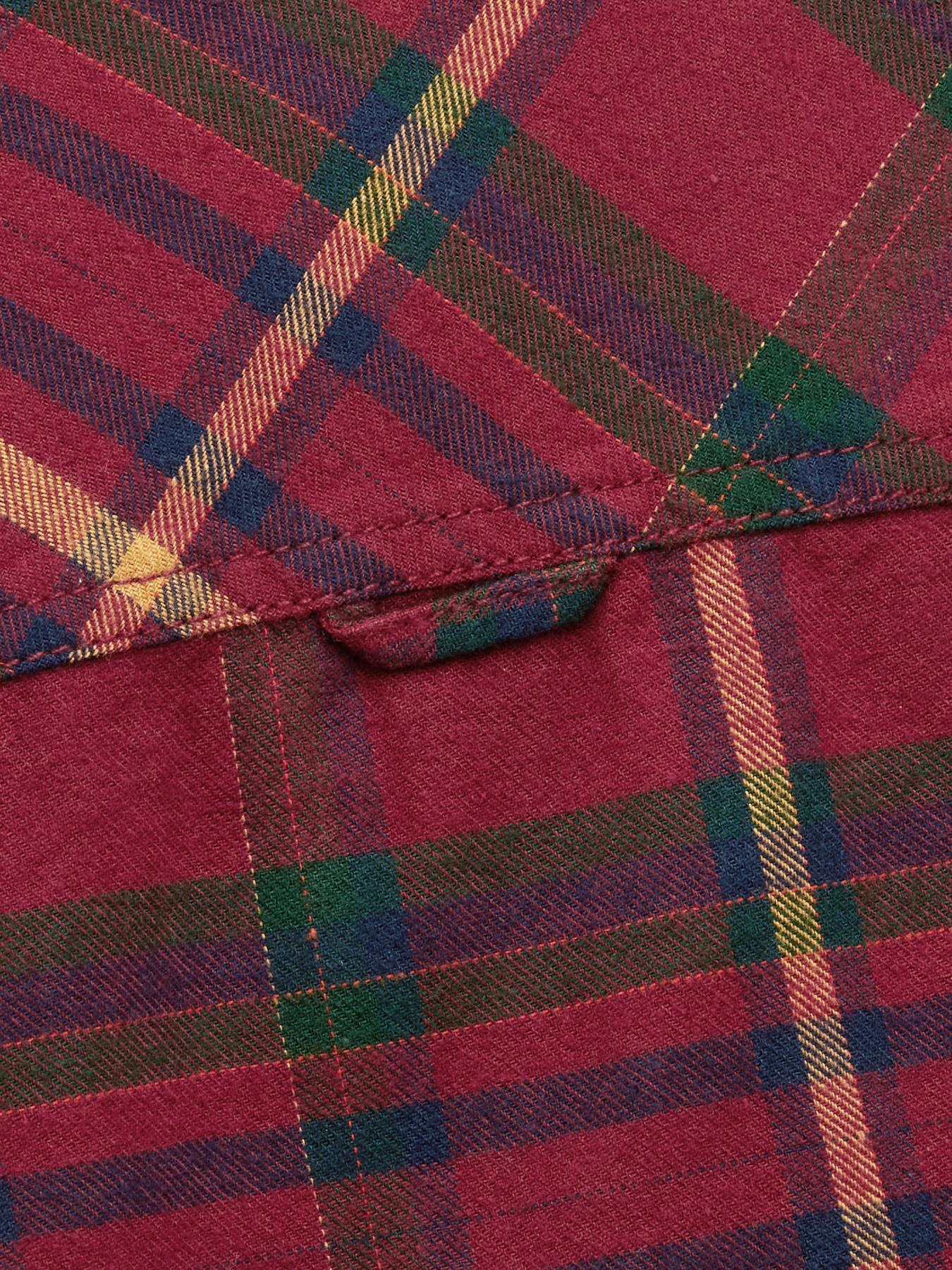 Image 6 of 6 of Joules Boys Buchanan Check Long Sleeve Shirt - Red