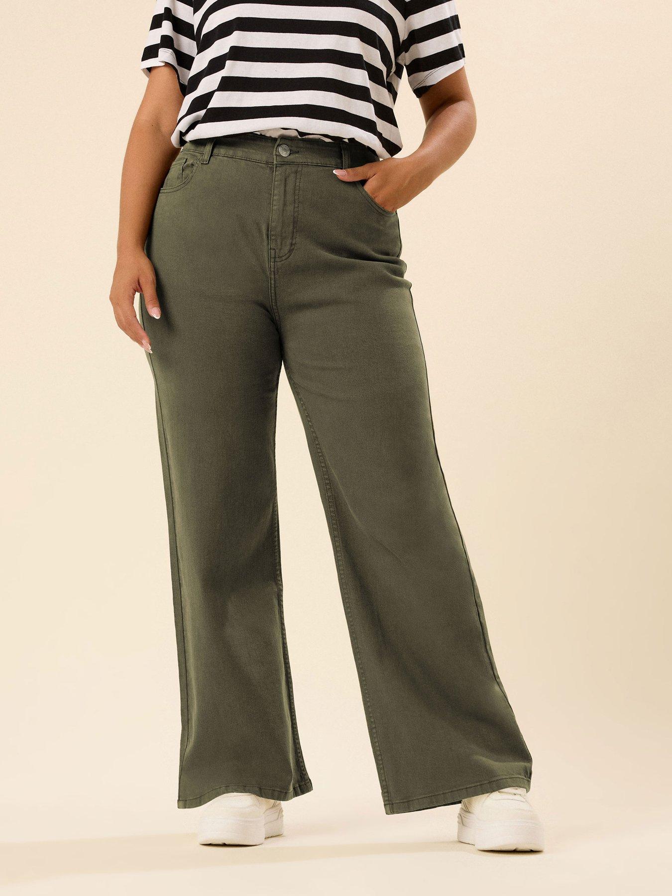 Yours Curve Wide Leg Cargo Jean
