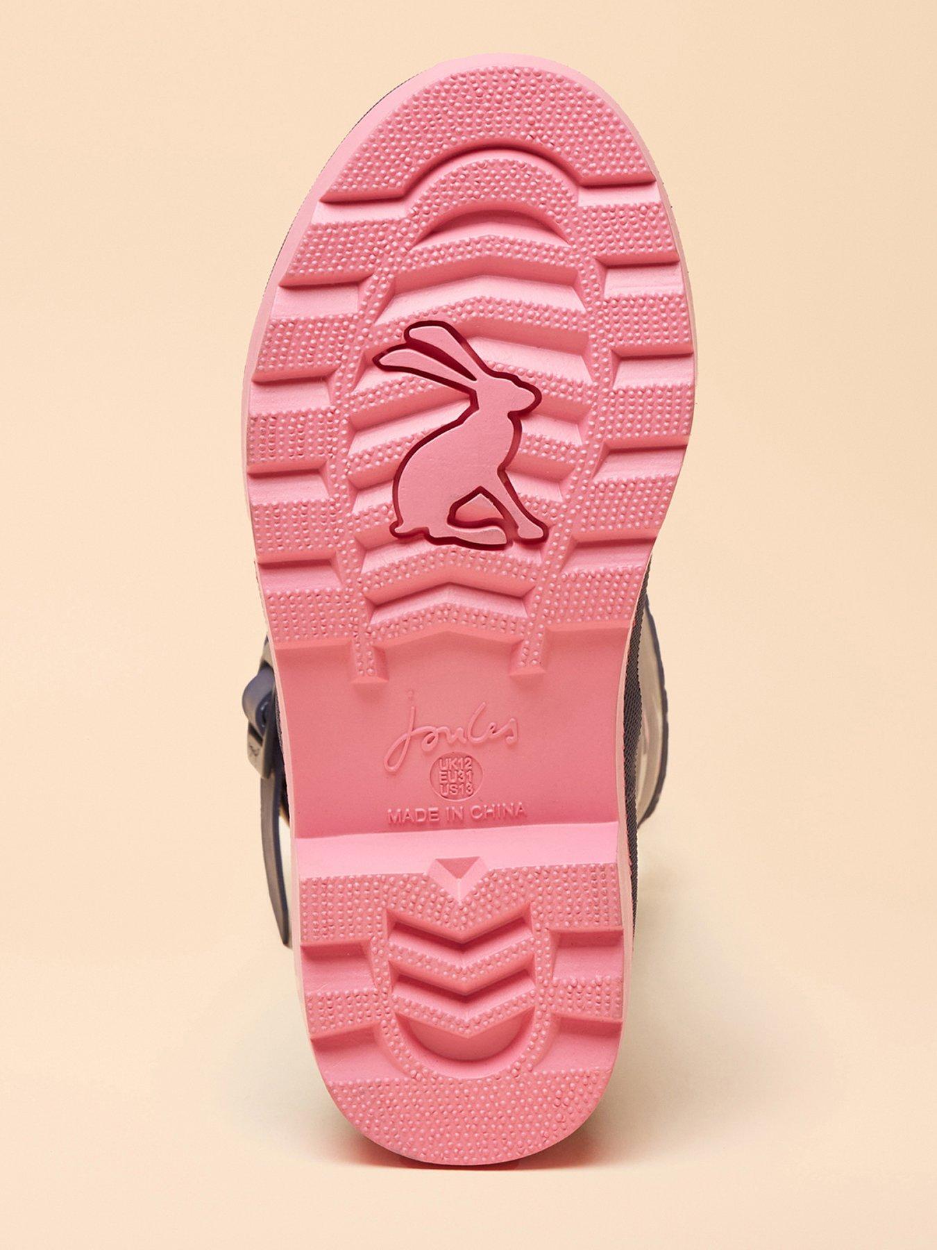 Image 5 of 6 of Joules Girls Horse Printed Wellies - Navy