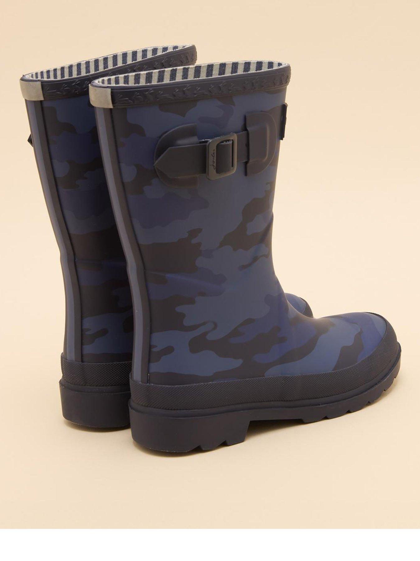 Image 3 of 5 of Joules Boys Camo Print Wellies - Navy
