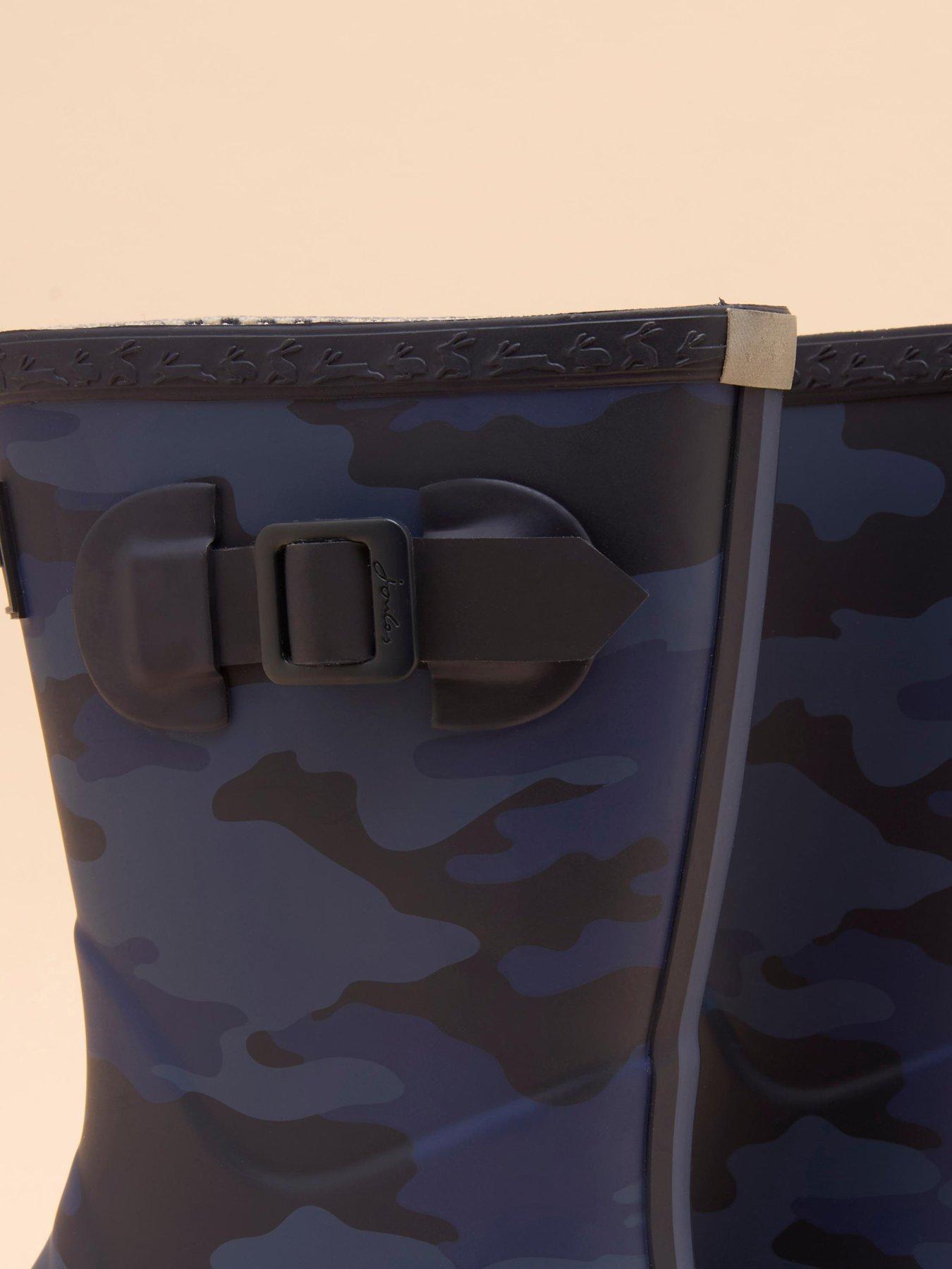 Image 5 of 5 of Joules Boys Camo Print Wellies - Navy